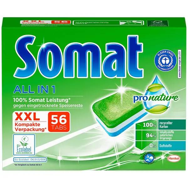 Ein Bild von Somat All in 1 XXL Maschinenspültabs - 56 Tabs