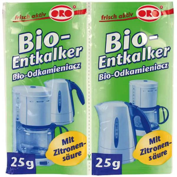 Ein Bild von oro frisch-aktiv Bio-Entkalker - 2 x 25 g