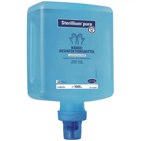 Ein Bild von Hartmann Sterillium pure Händedesinfektion (CleanSafe Flasche) - 1 Liter