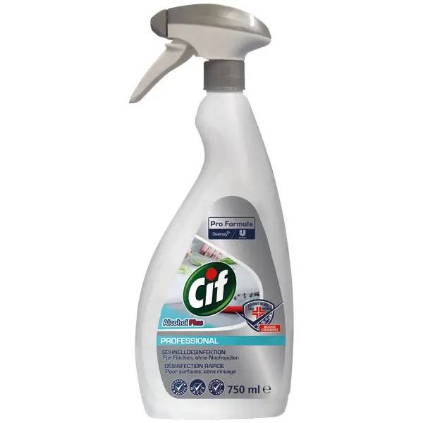 Ein Bild von Diversey Cif Alcohol Plus Professional Flächendesinfektion - 750 ml