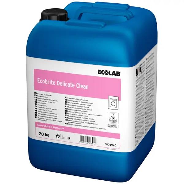 Ein Bild von Ecolab Ecobrite Delicate Clean Feinwaschmittel - 20 kg