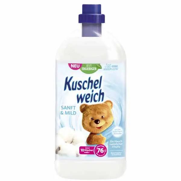 Ein Bild von Kuschelweich Weichspüler Sanft & Mild - 2 Liter