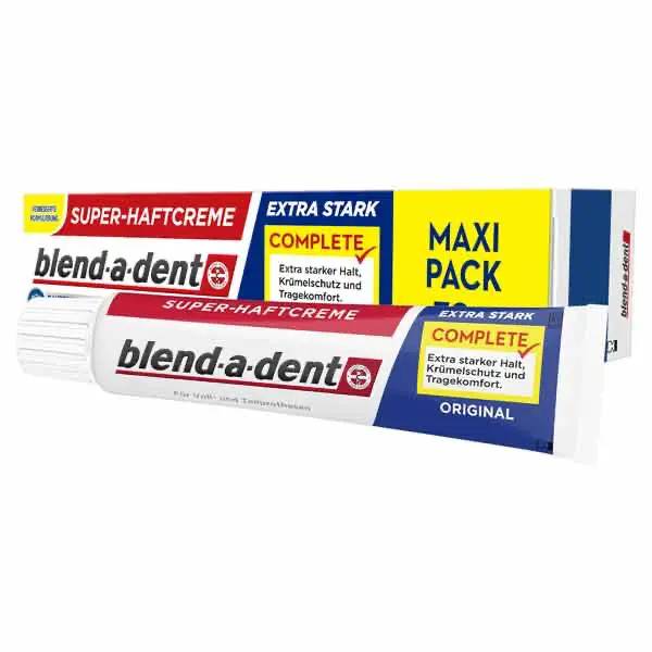 Ein Bild von blend-a-dent Super Haftcreme complete extra stark - 70 g