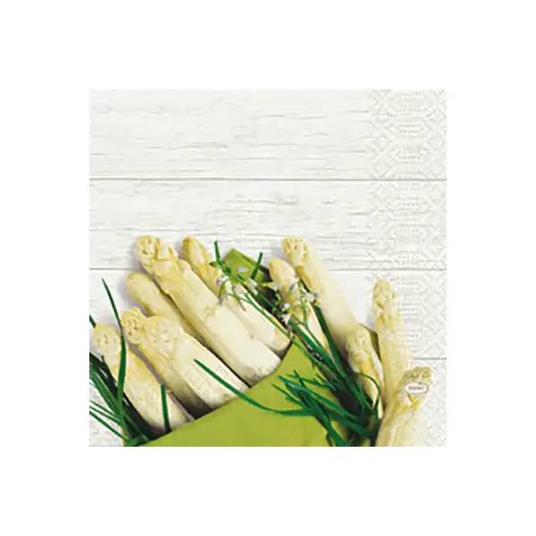 Ein Bild von Duni Serviette - White Asparagus