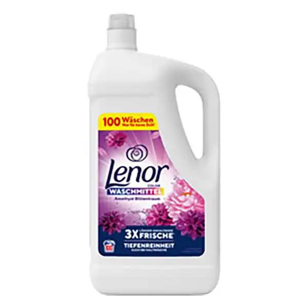 Ein Bild von Lenor Amethyst Blütentraum Colorwaschmittel flüssig - 5 Liter