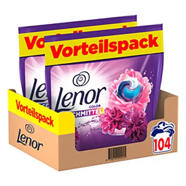 Lenor Amethyst Blütentraum Colorwaschmittel All in 1 Pods - 2 x 52 Pods