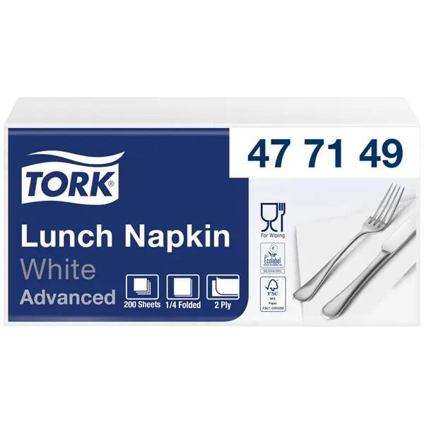 Tork Advanced Lunch-Serviette - weiß