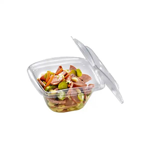 Ein Bild von naturesse Salatschale mit Deckel glasklar - 240 ml