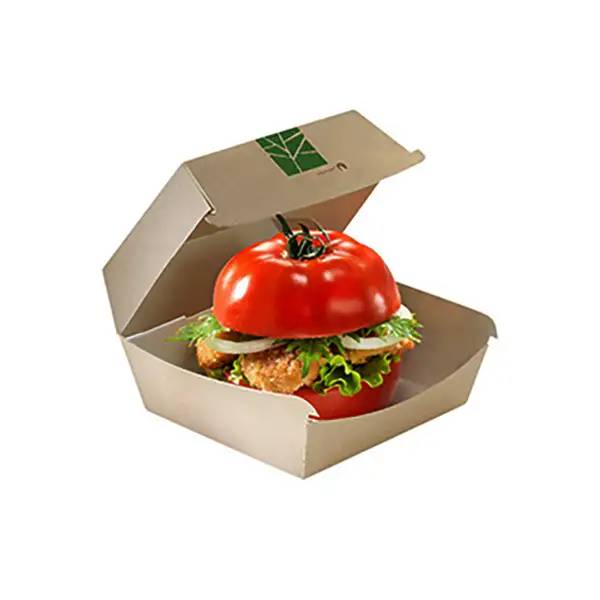 Ein Bild von naturesse PaperWise Hamburger Box mit Klappdeckel - 15 x 10 x 7 cm