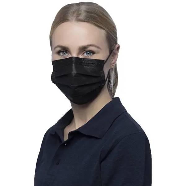 Ein Bild von Nitras Soft Protect Plus med. Gesichtsmaske - schwarz