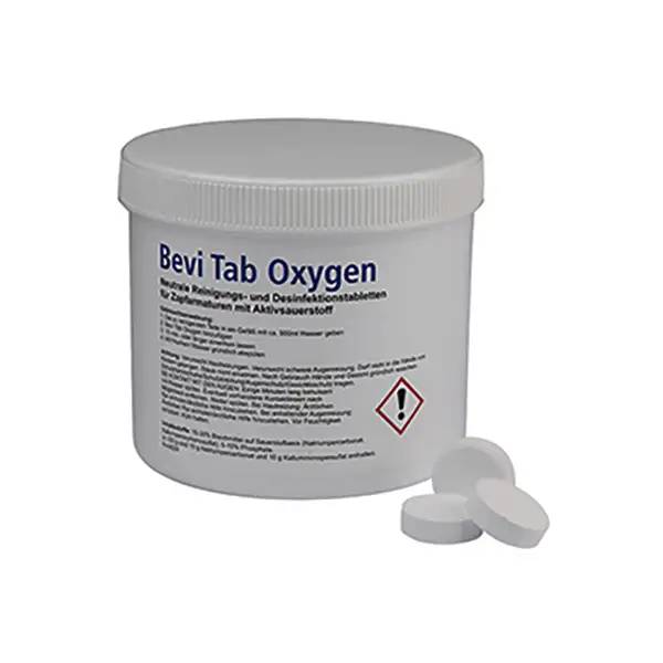 Ein Bild von Bevi Tab Oxygen Desinfektionsmittelreiniger - 100 x 3,5 g