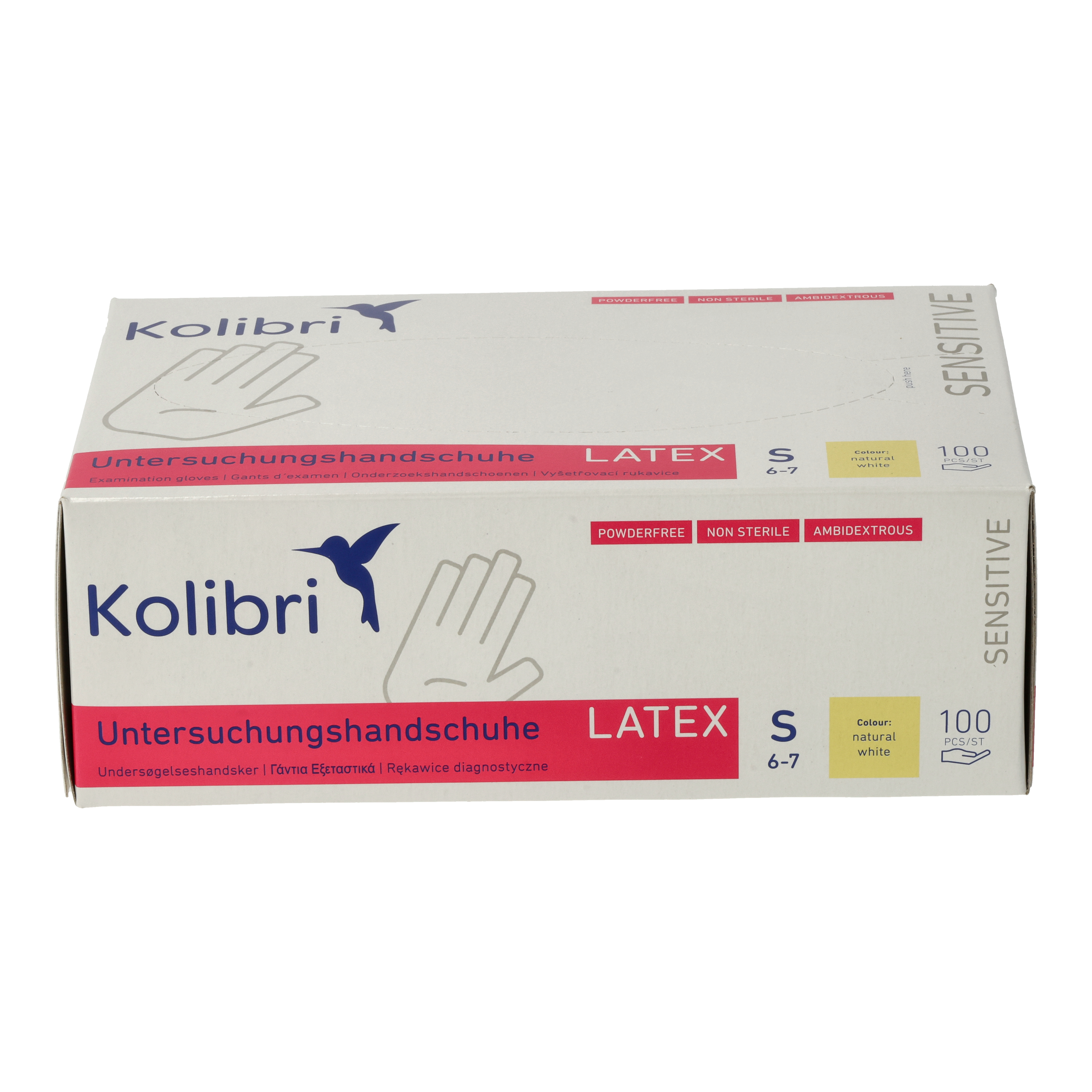 Kolibri SENSITIVE Untersuchungshandschuhe Latex - S