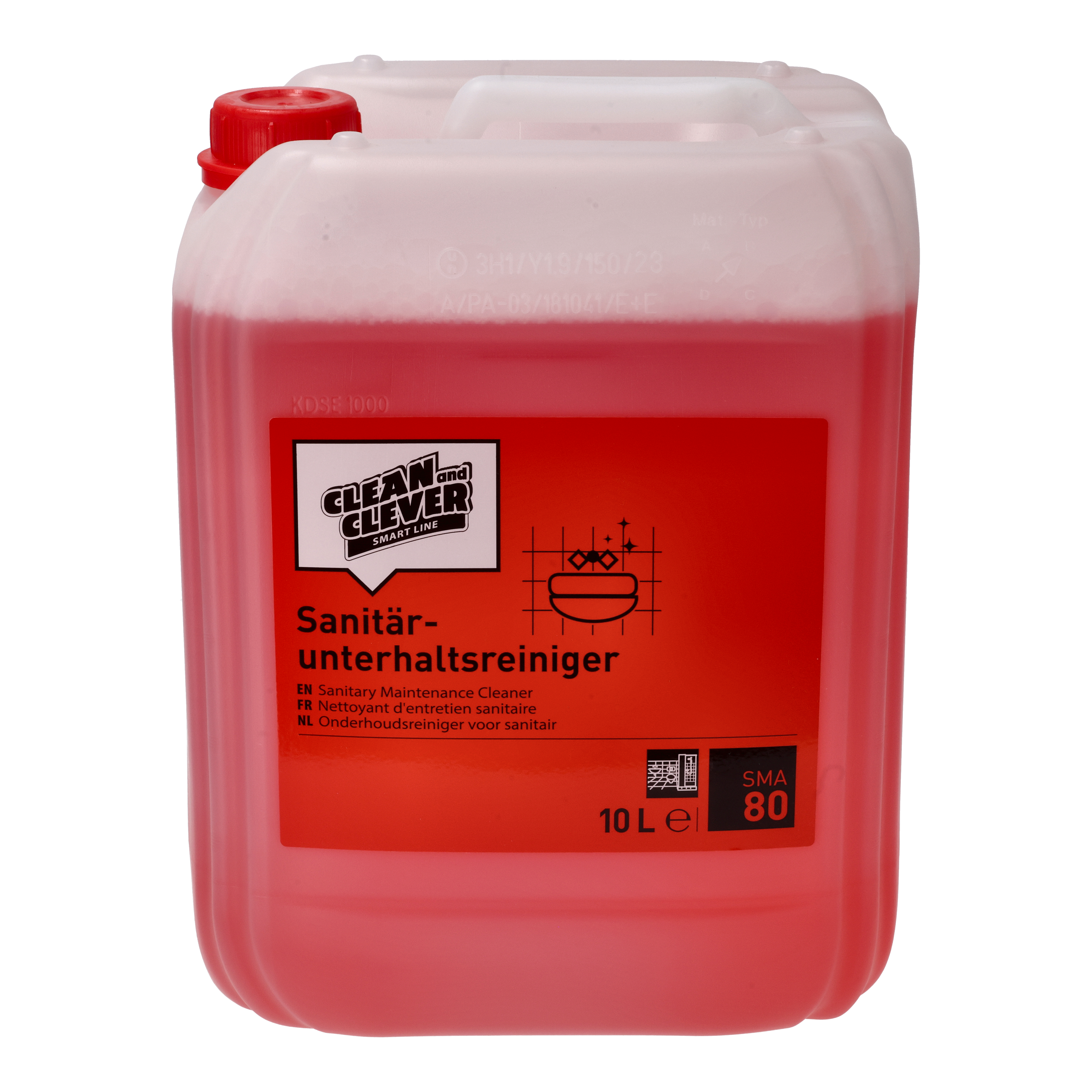 Ein Bild von CLEAN and CLEVER SMART Sanitärreiniger SMA80 - 10 Liter