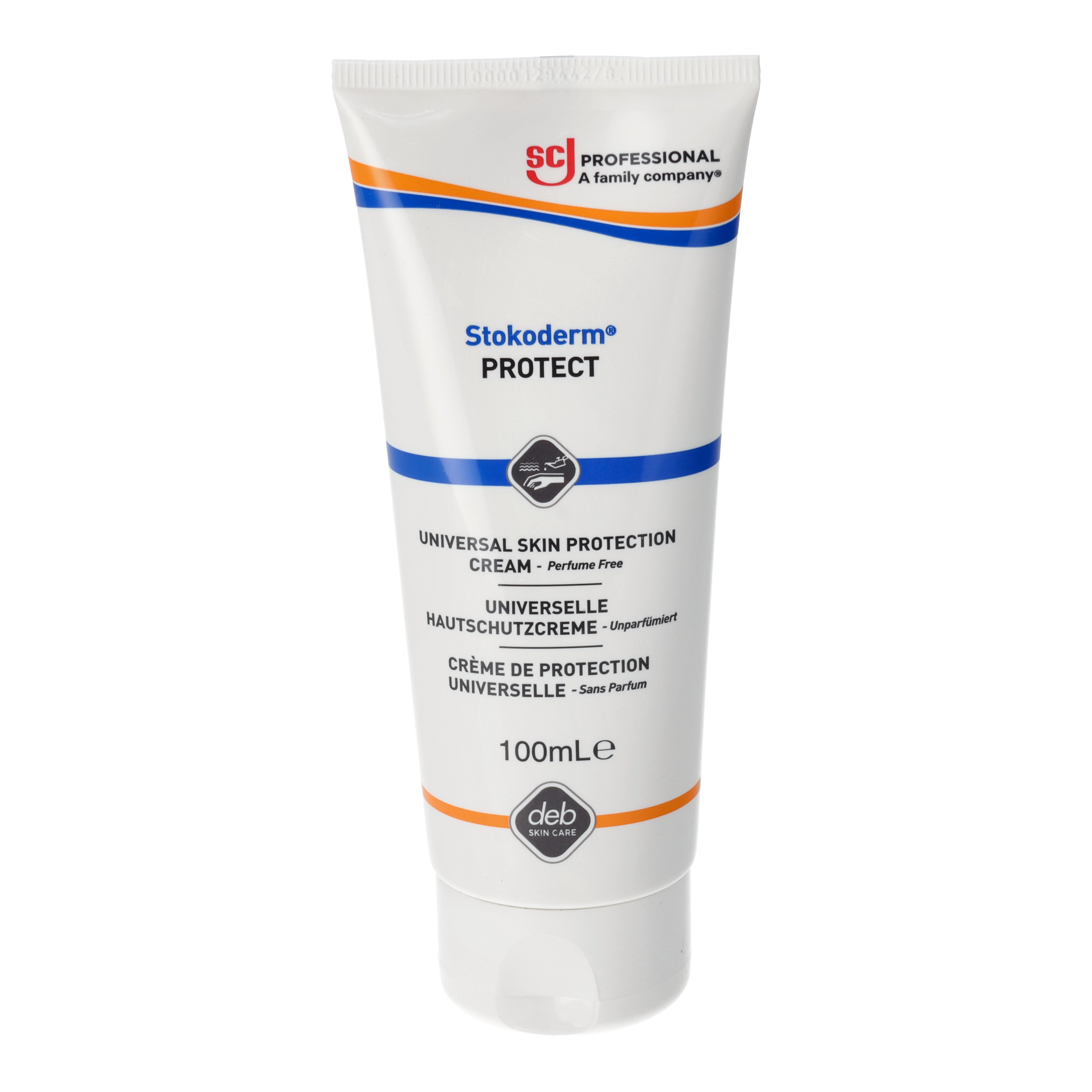 Ein Bild von SC Johnson Stokoderm Protect PURE Hautschutzcreme - 100 ml