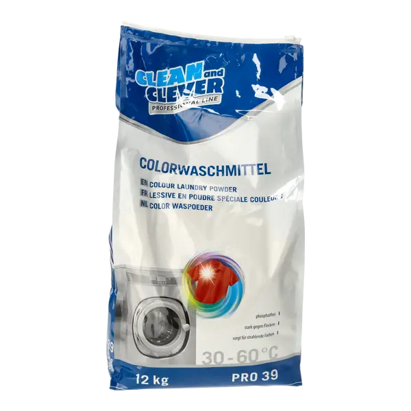 CLEAN and CLEVER PROFESSIONAL Colorwaschmittel PRO39 - 12 kg