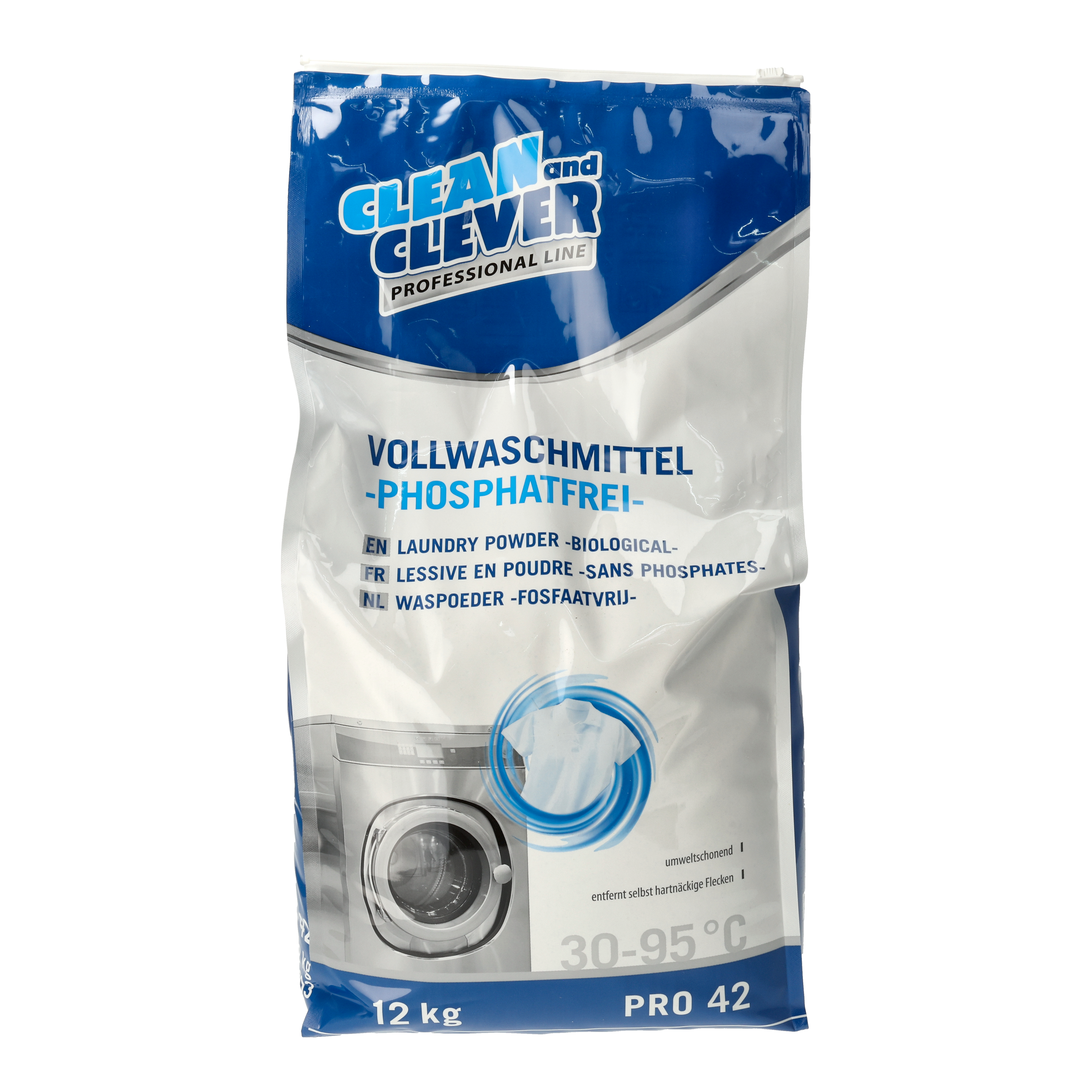 CLEAN and CLEVER PROFESSIONAL Vollwaschmittel PRO42 - 12 kg