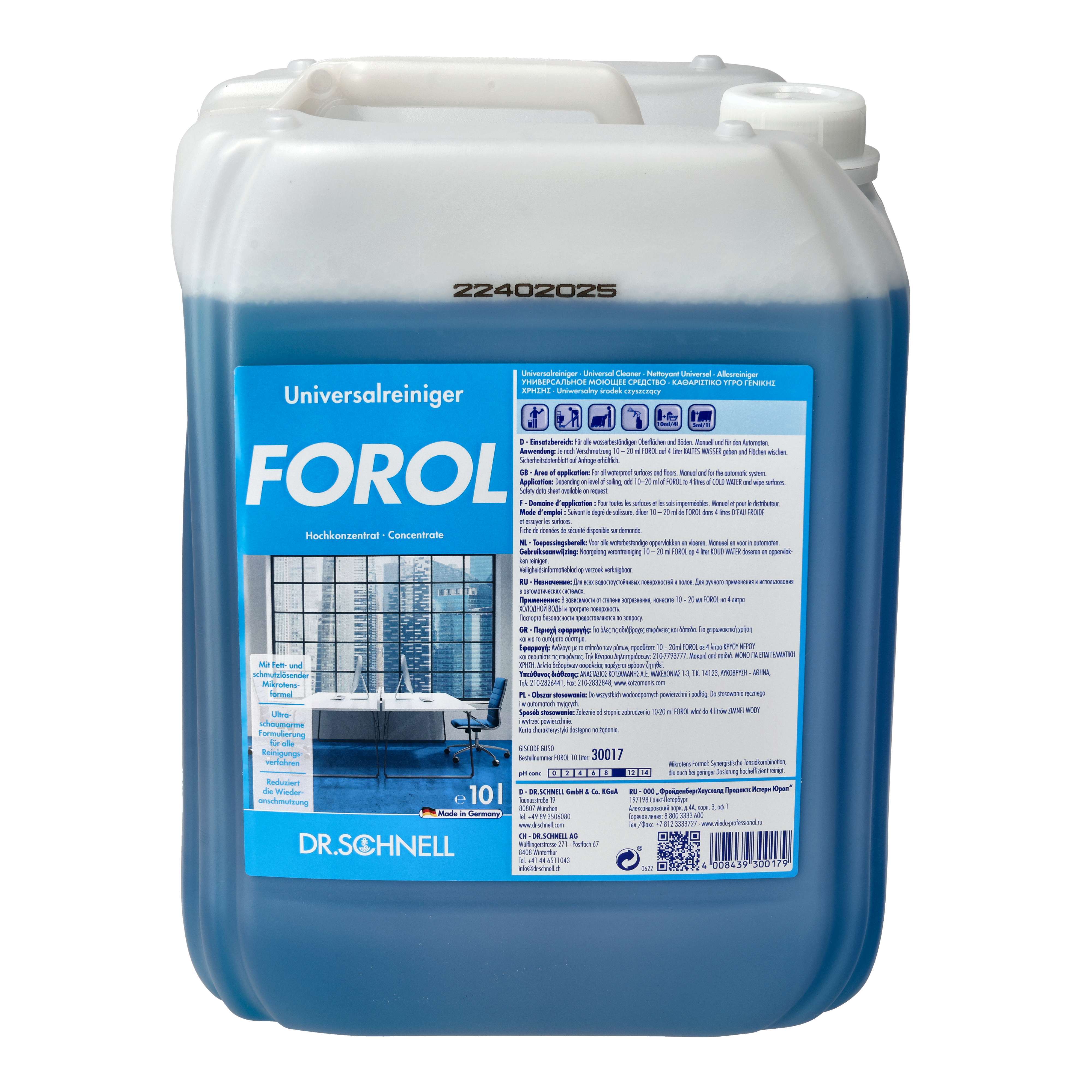 Ein Bild von Dr. Schnell FOROL Universalreiniger - 10 Liter