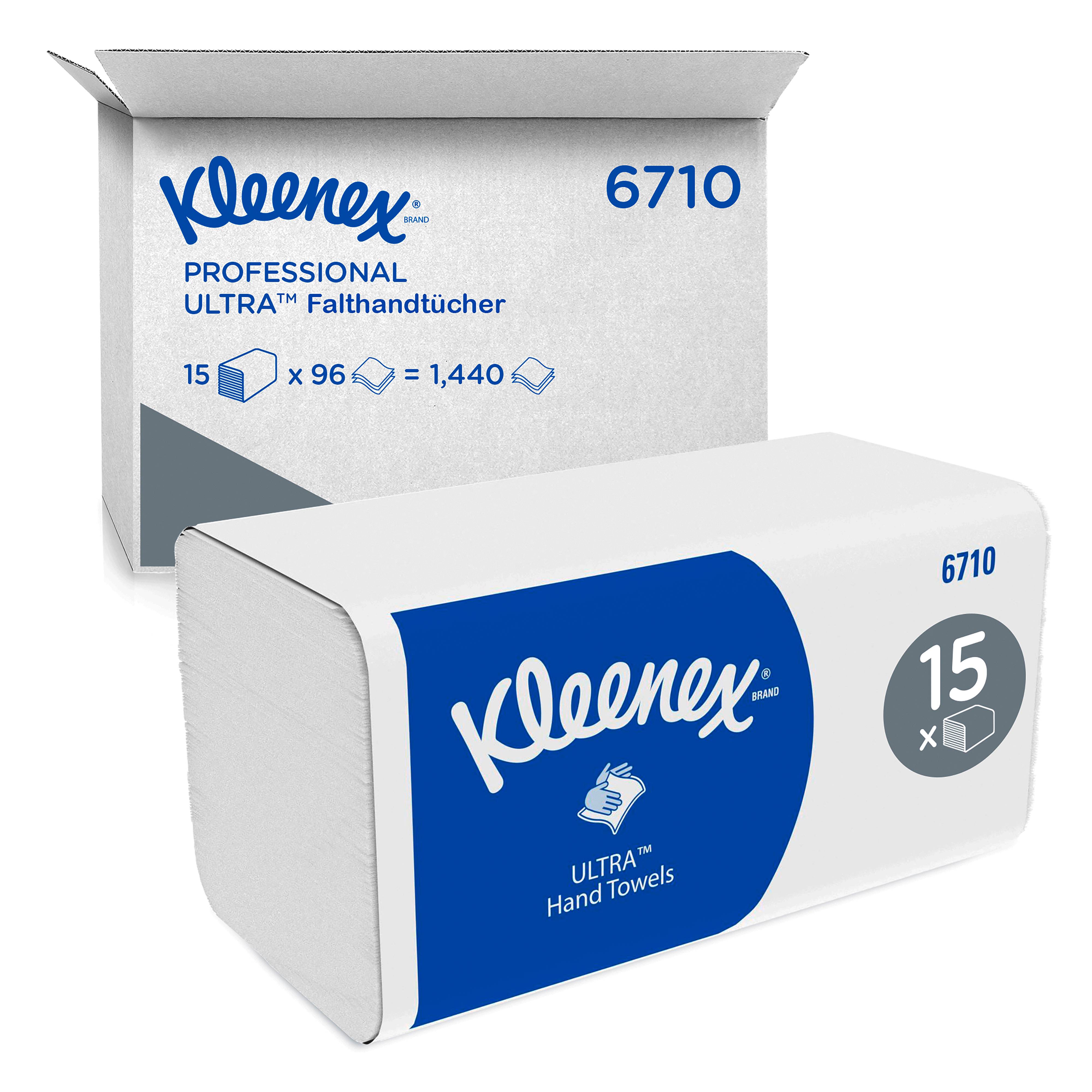 Kleenex Ultra Falthandtuch weiß - 21,5x31,5 cm