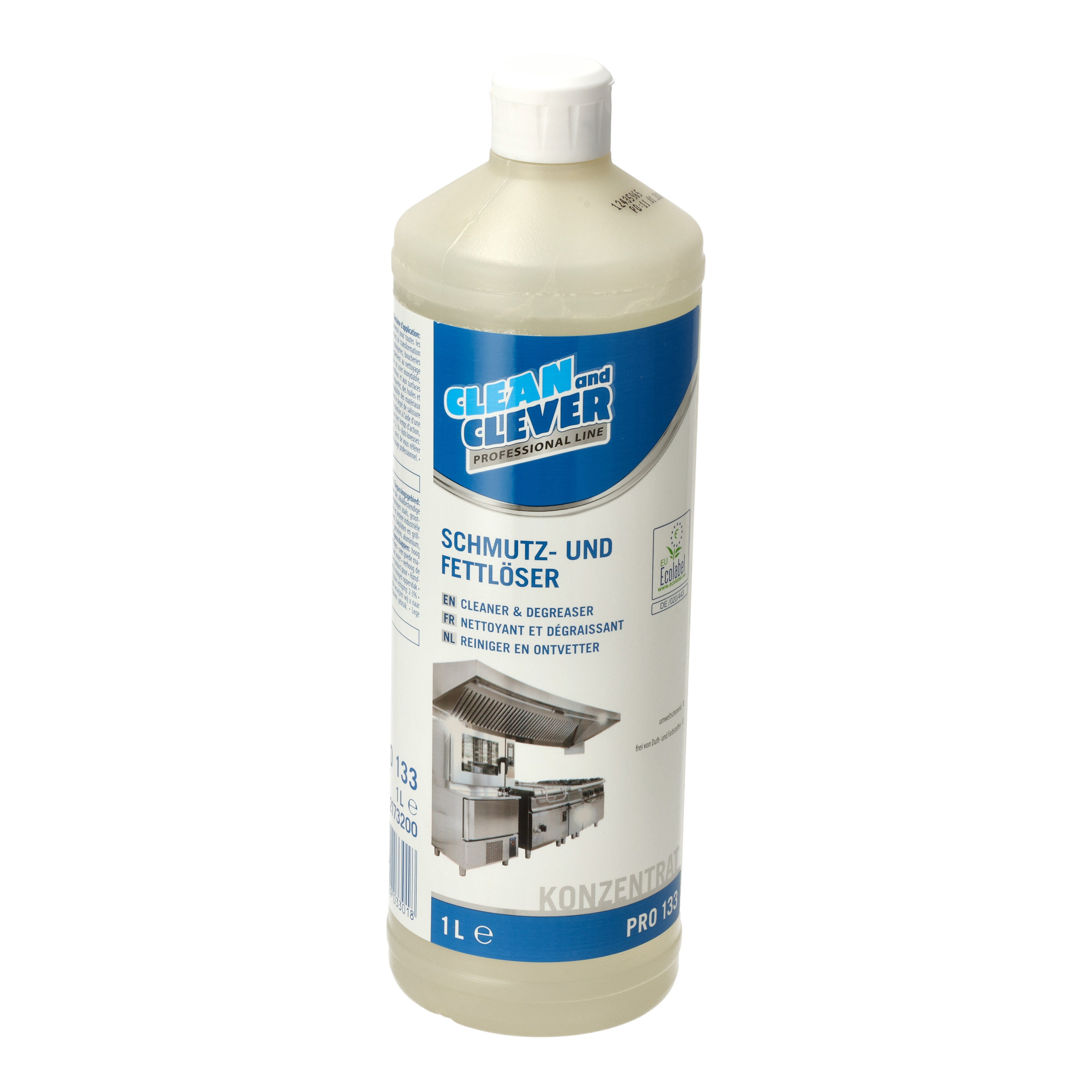 Ein Bild von CLEAN and CLEVER PROFESSIONAL Schmutz- & Fettlöser PRO133 - 1 Liter