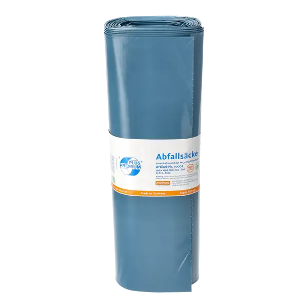 Ein Bild von Deiss Premium Plus Abfallsäcke 120 Liter - blau
