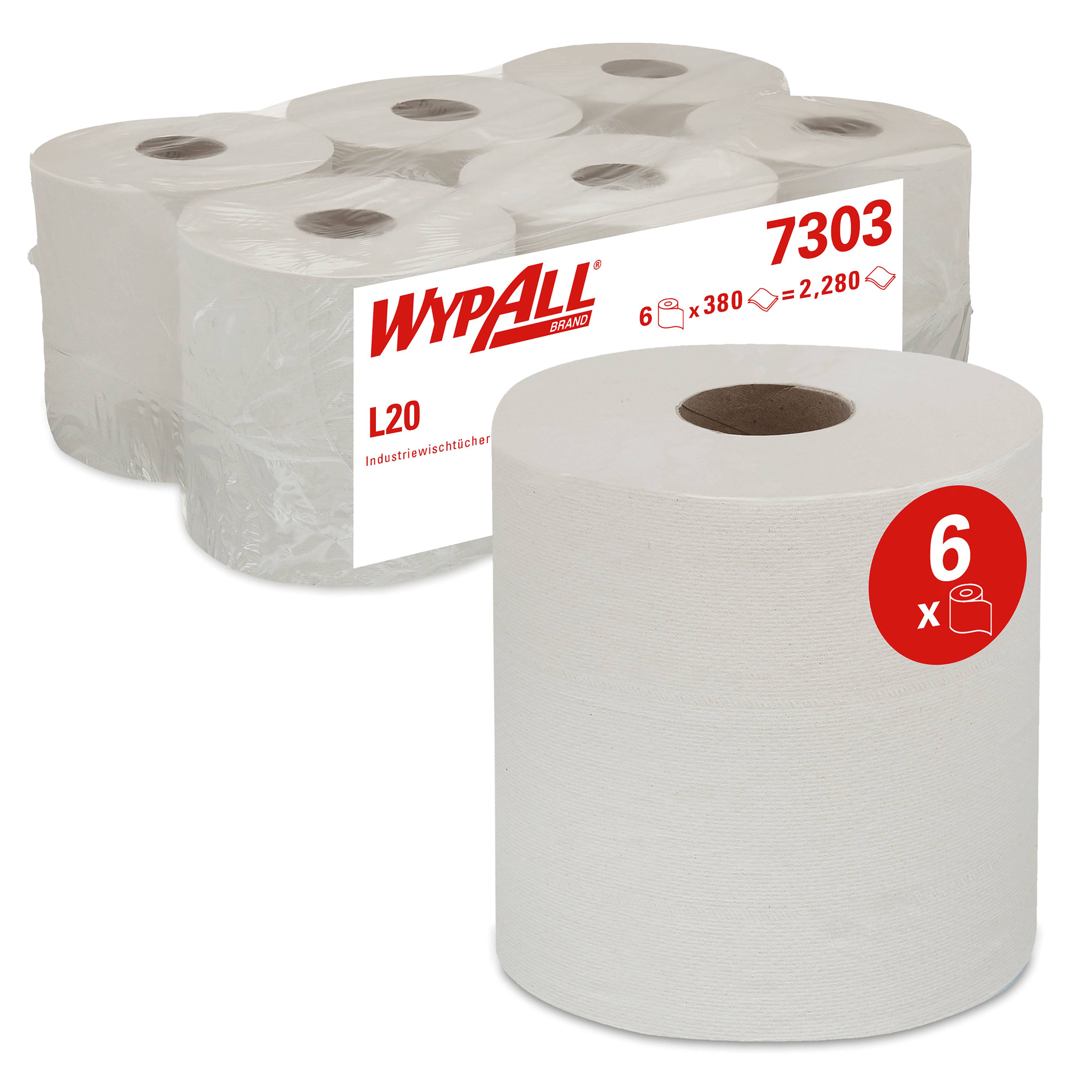 Wypall L20 Papierwischtücher für industrielle Reinigungsaufgaben - 2-lagig