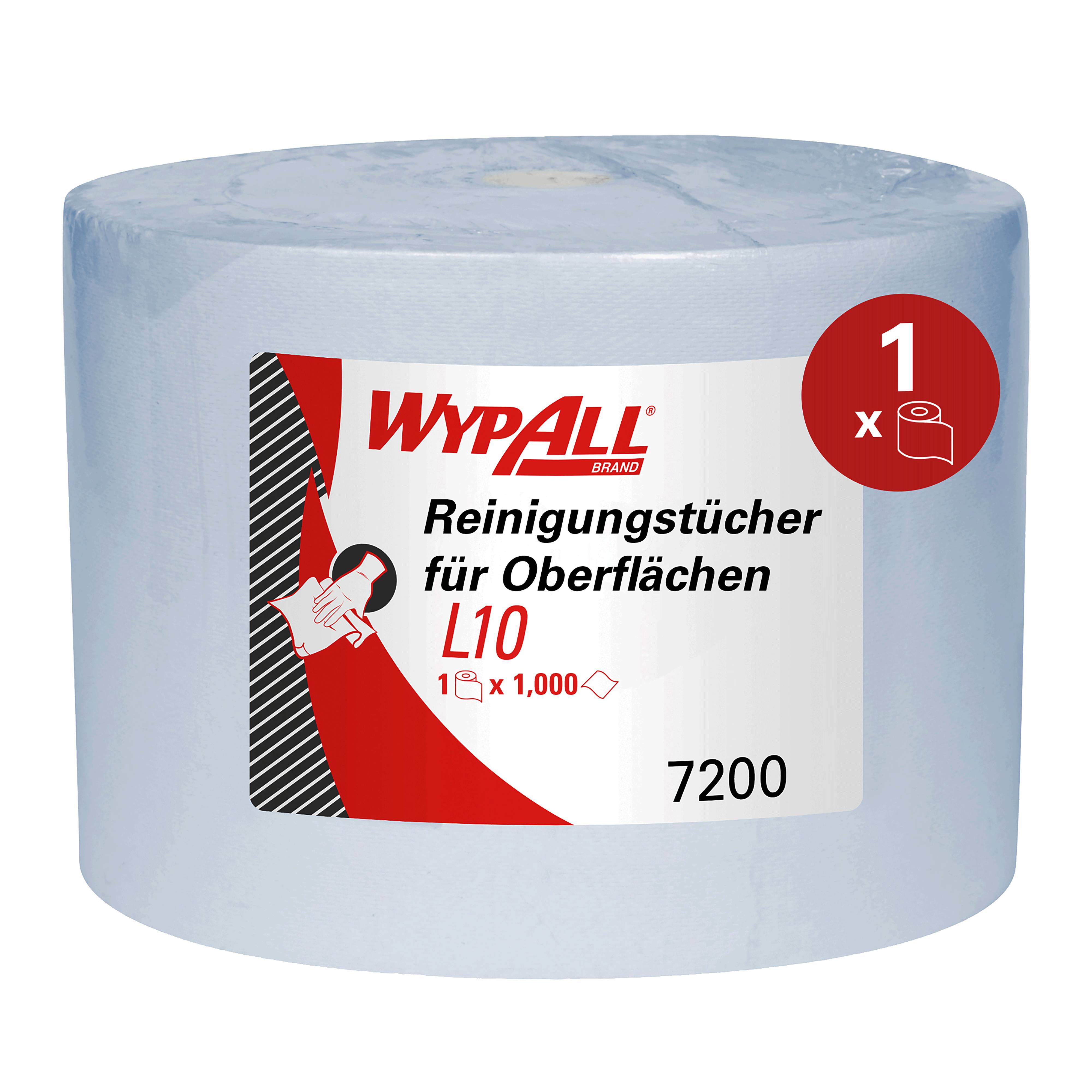 Wypall L10 Papierwischtücher für Oberflächen - 1-lagig