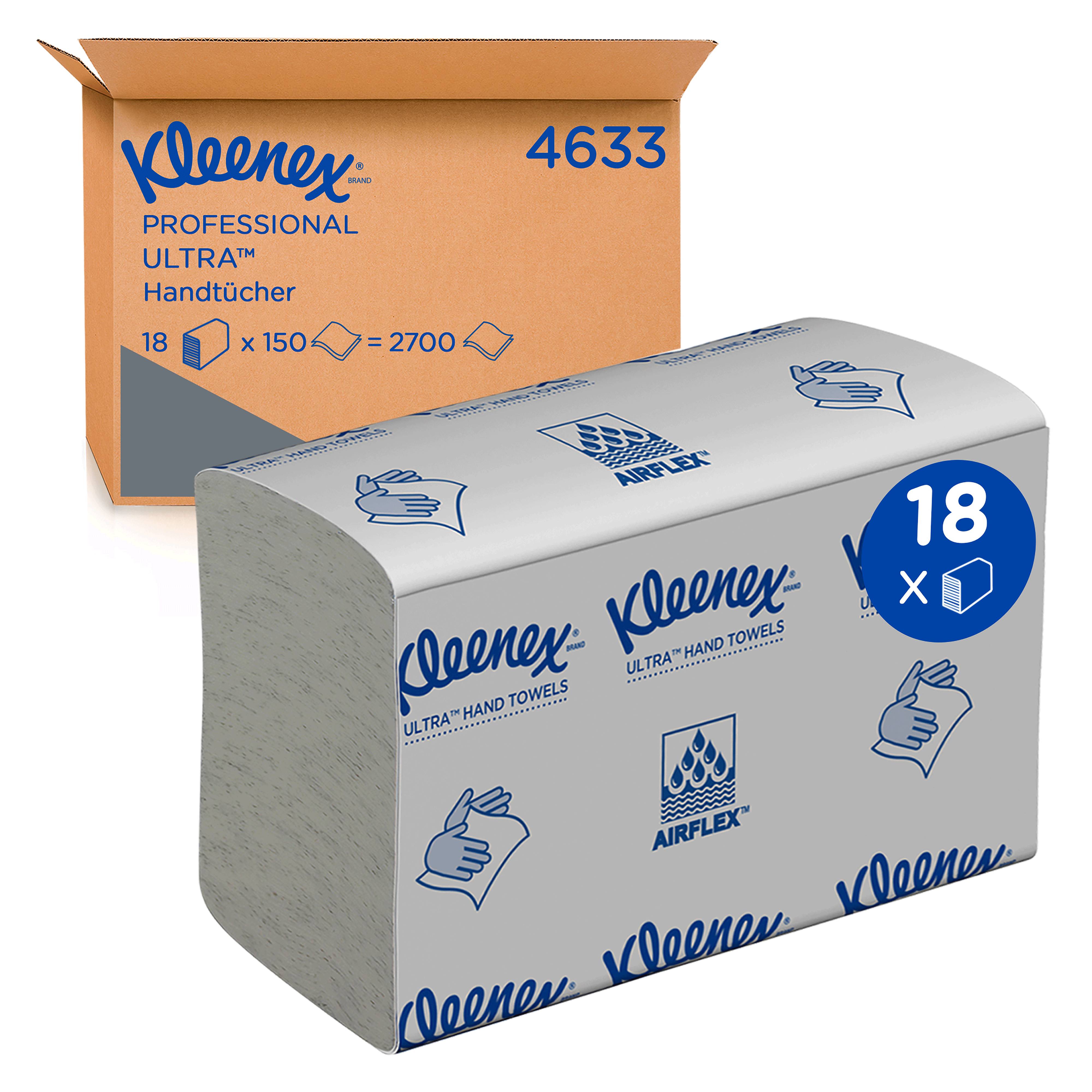 Ein Bild von Kleenex Ultra MultiFold Falthandtuch weiß - 19,1x24,1 cm