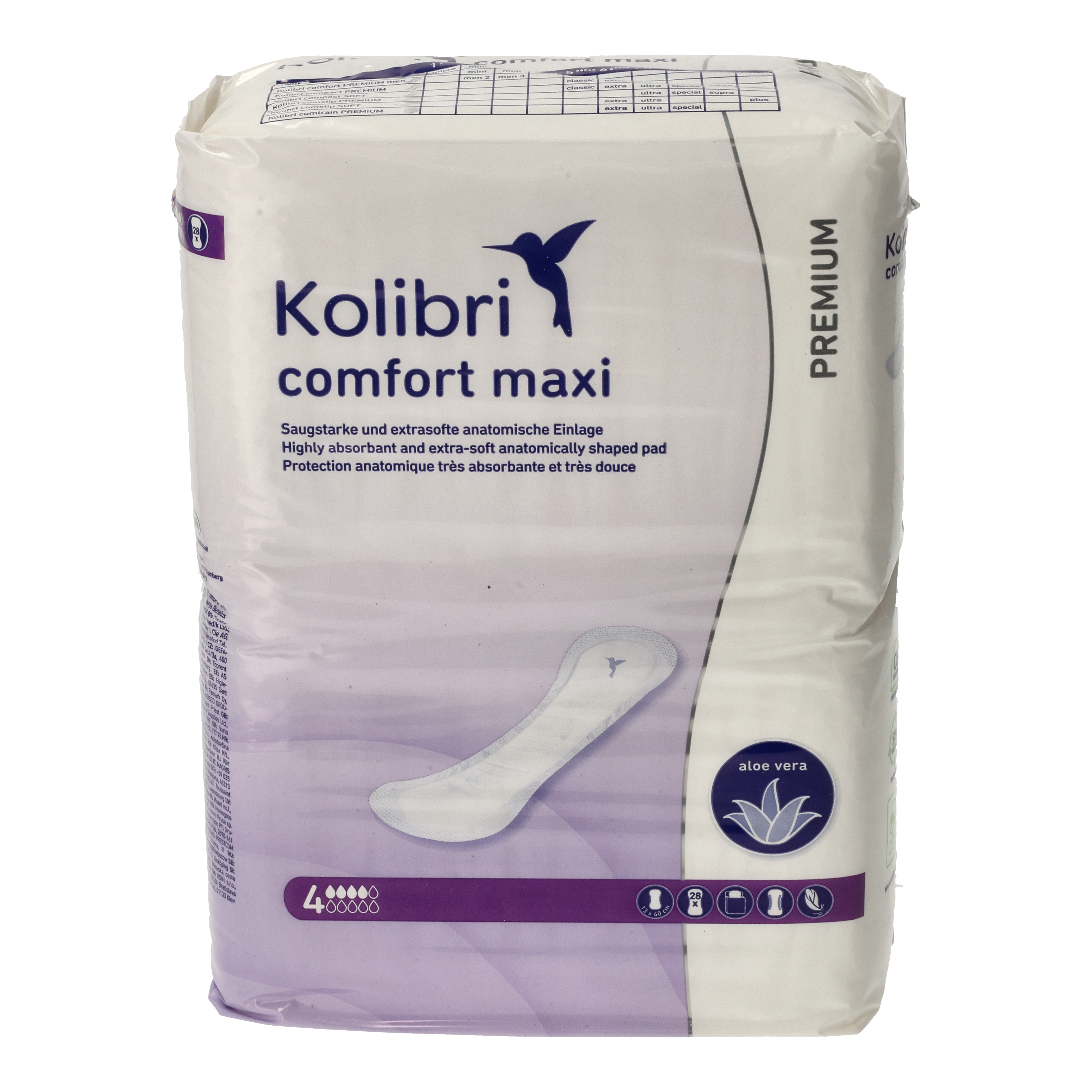 Kolibri comfort PREMIUM maxi Einlagen - 700 ml | Levejo