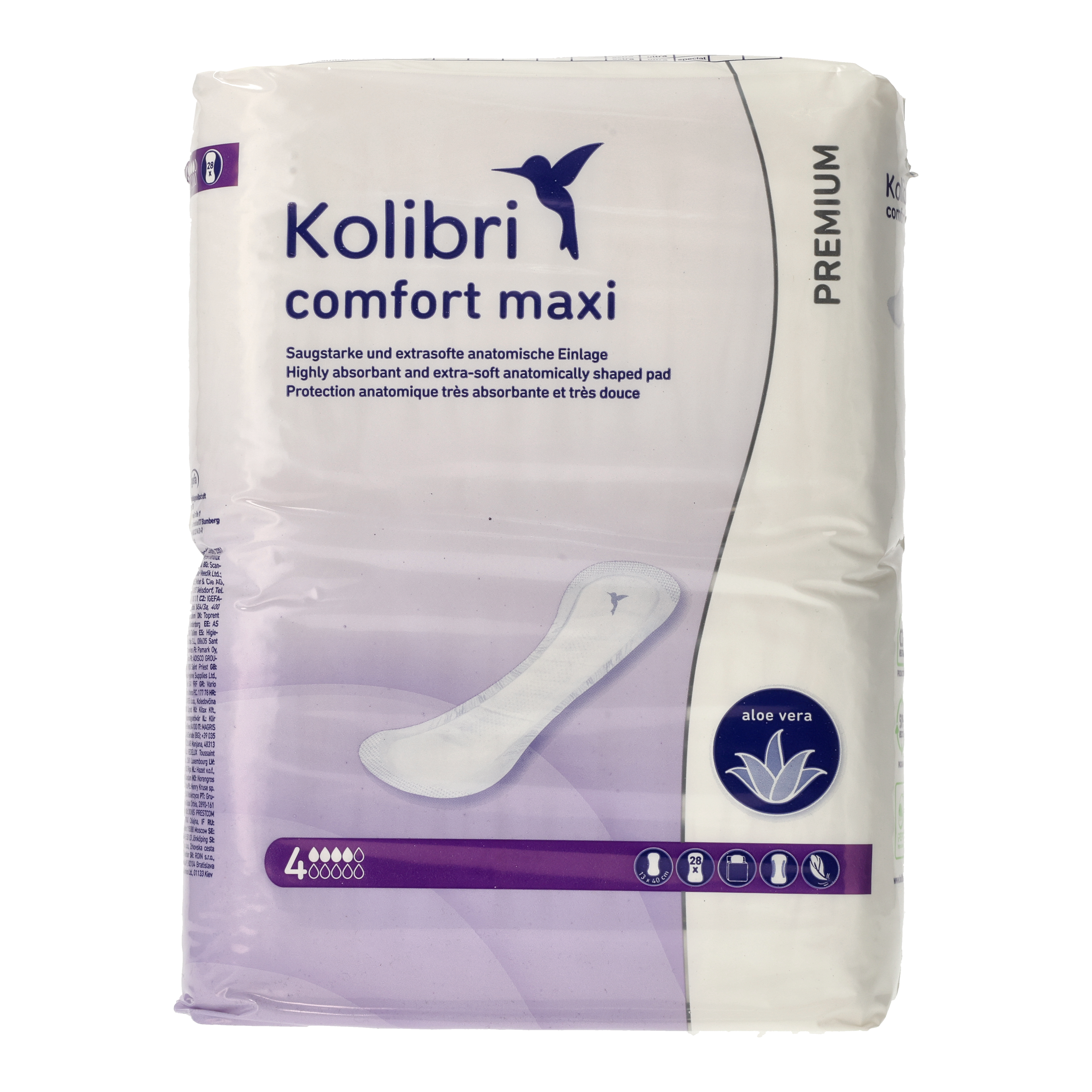 Ein Bild von Kolibri comfort PREMIUM Einlagen - Maxi