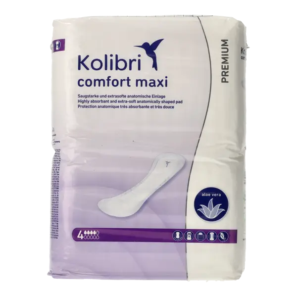 Ein Bild von Kolibri comfort PREMIUM maxi Einlagen - 700 ml
