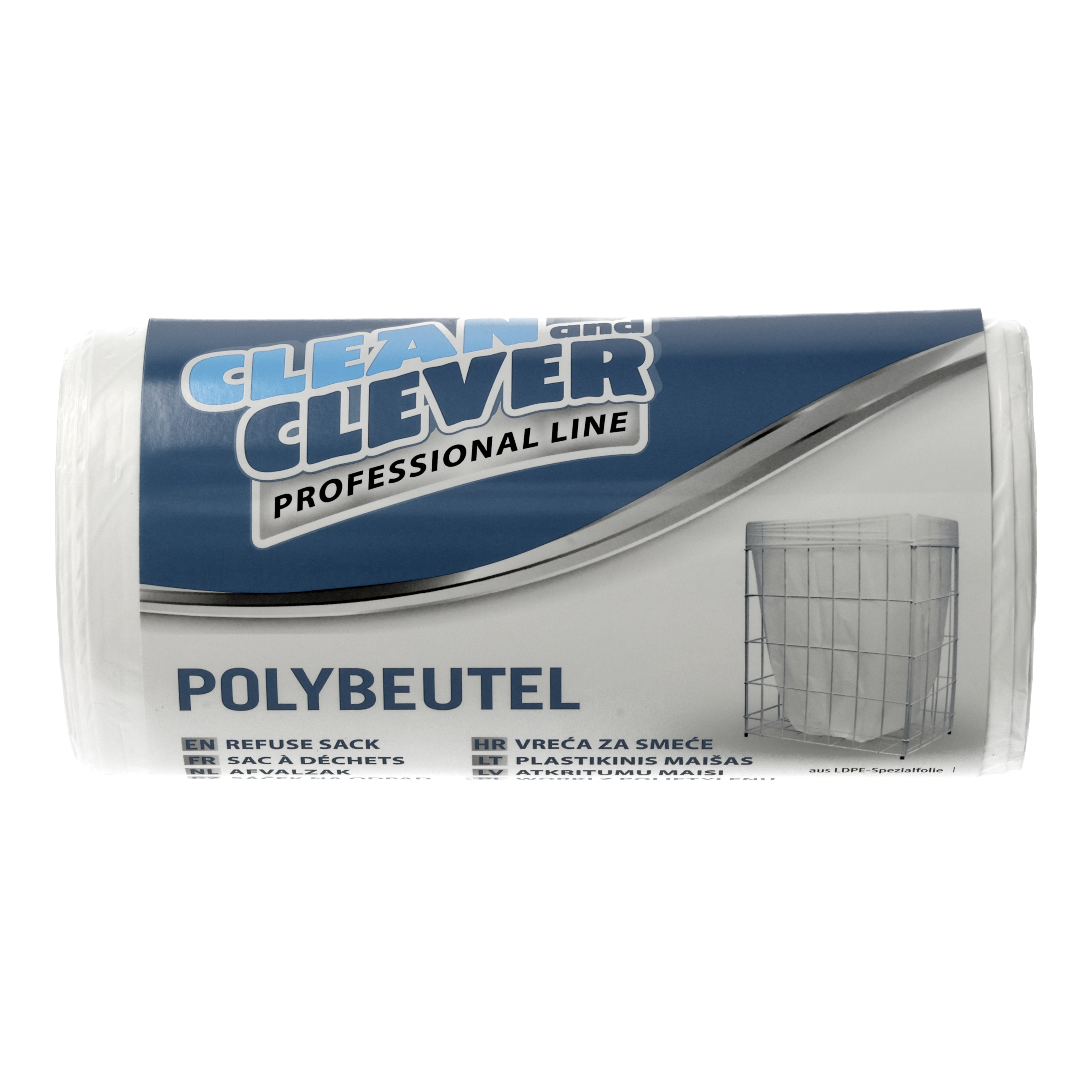 CLEAN and CLEVER PROFESSIONAL Müllbeutel PRO76 - 60-80 Liter