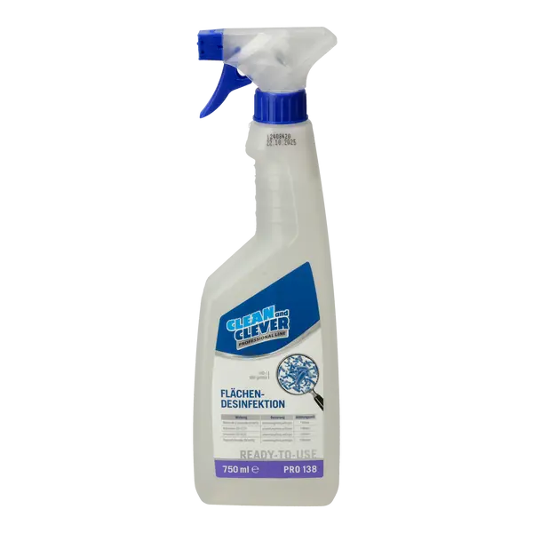 CLEAN and CLEVER PROFESSIONAL Flächendesinfektion PRO138 - 750 ml