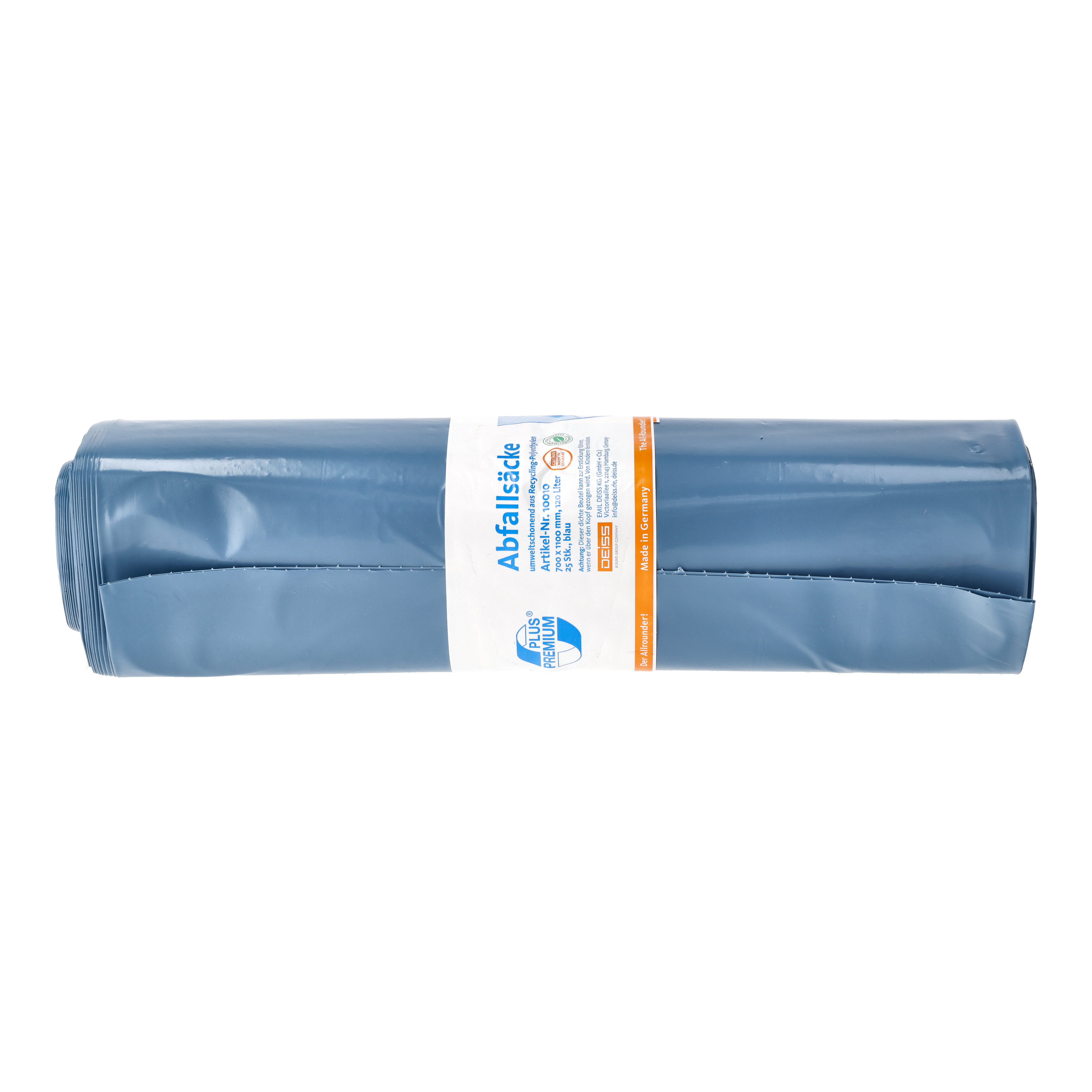 Deiss Premium Plus Abfallsäcke 120 Liter -Der Allrounder- - blau