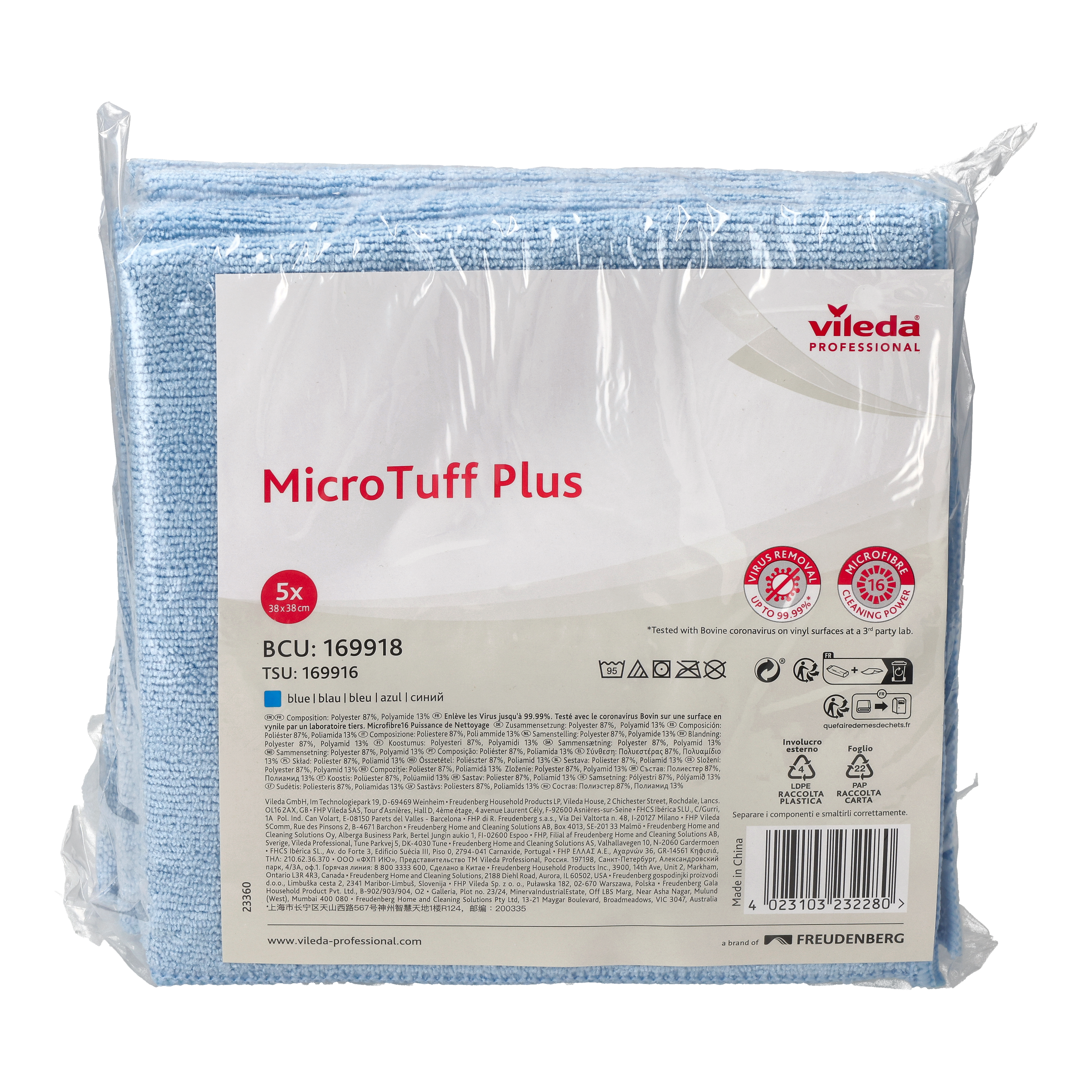 Vileda MicroTuff Plus Microfasertuch - blau