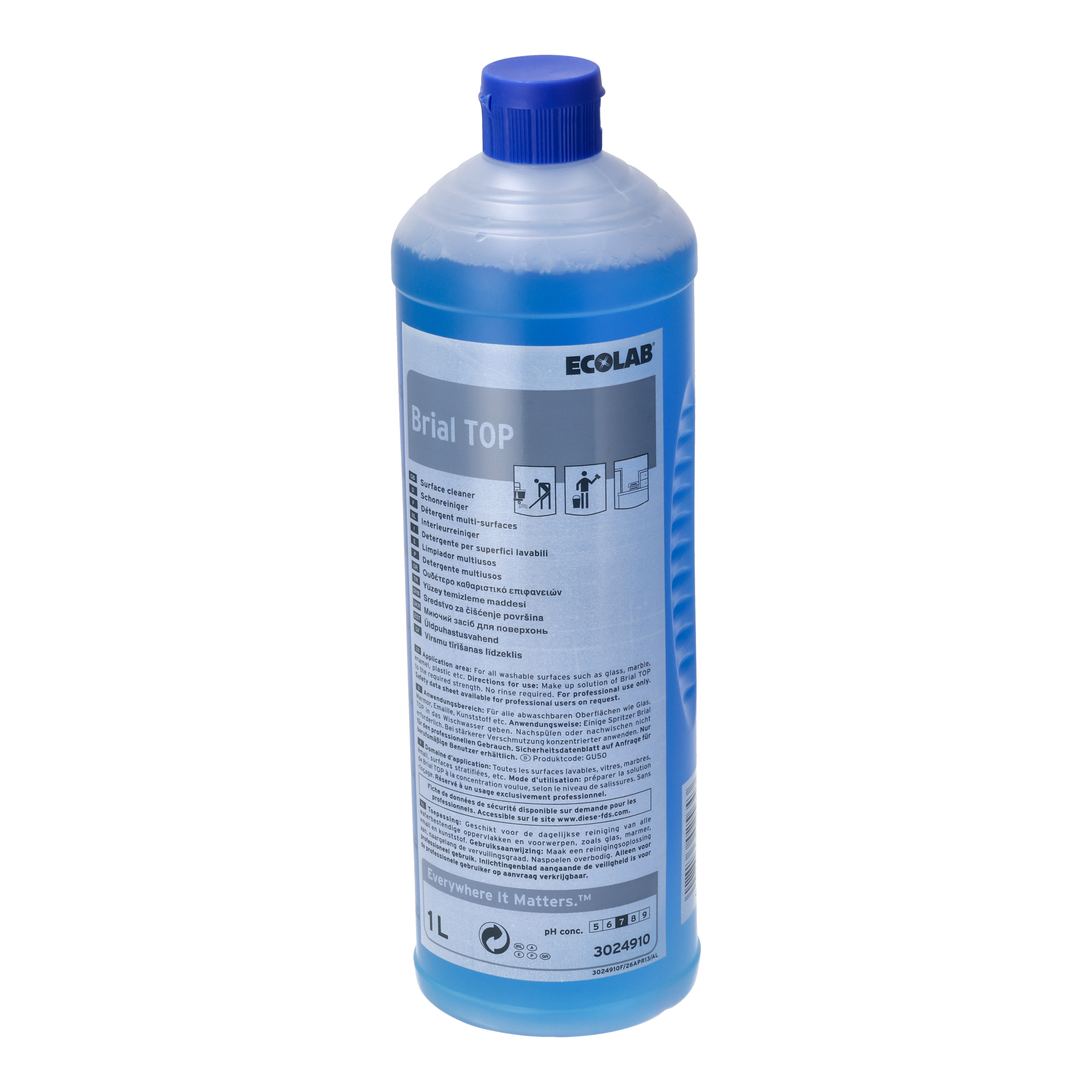 Ein Bild von Ecolab Brial TOP Oberflächenreiniger - 1 Liter