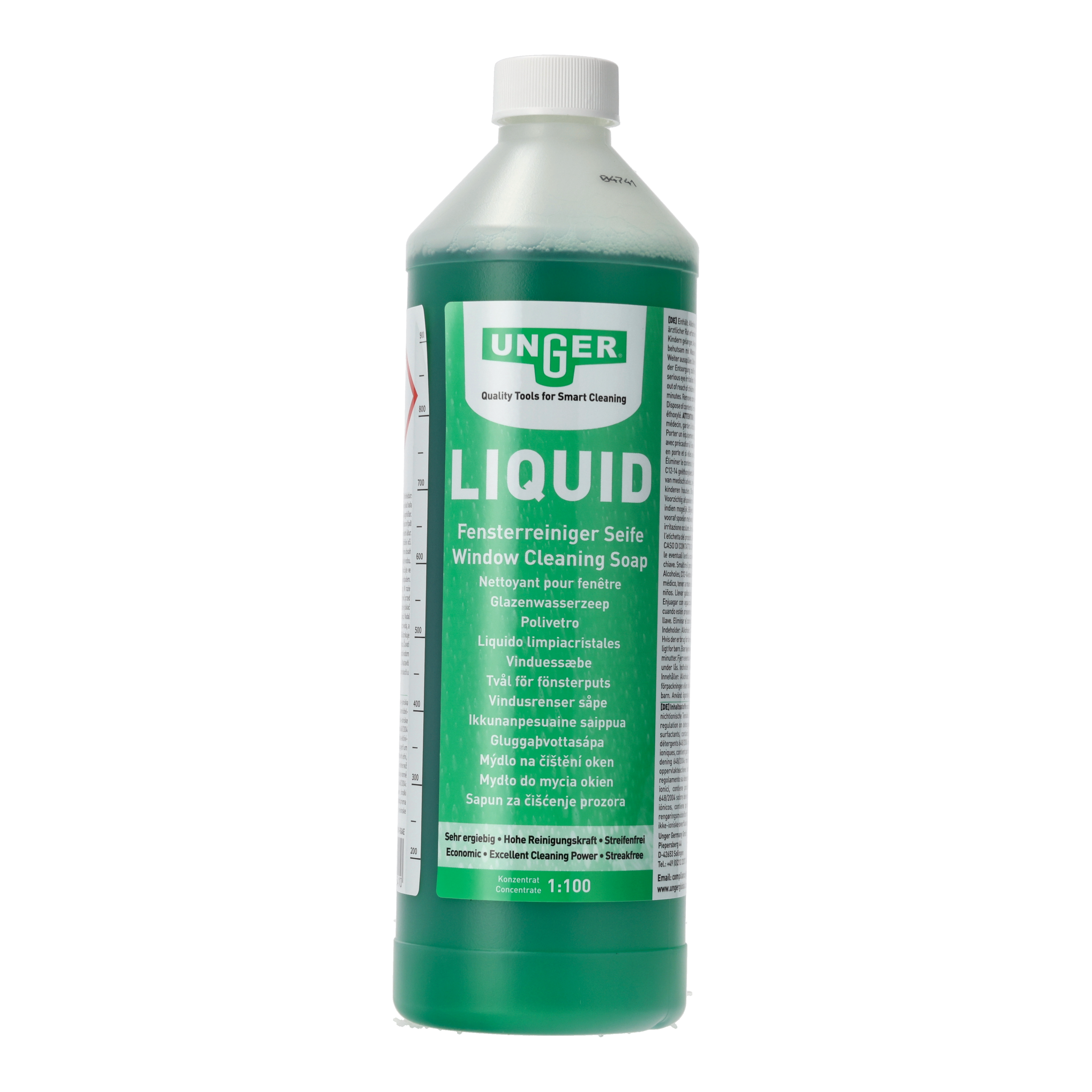 Ein Bild von Unger Liquid Fensterreinigungsseife - 1 Liter