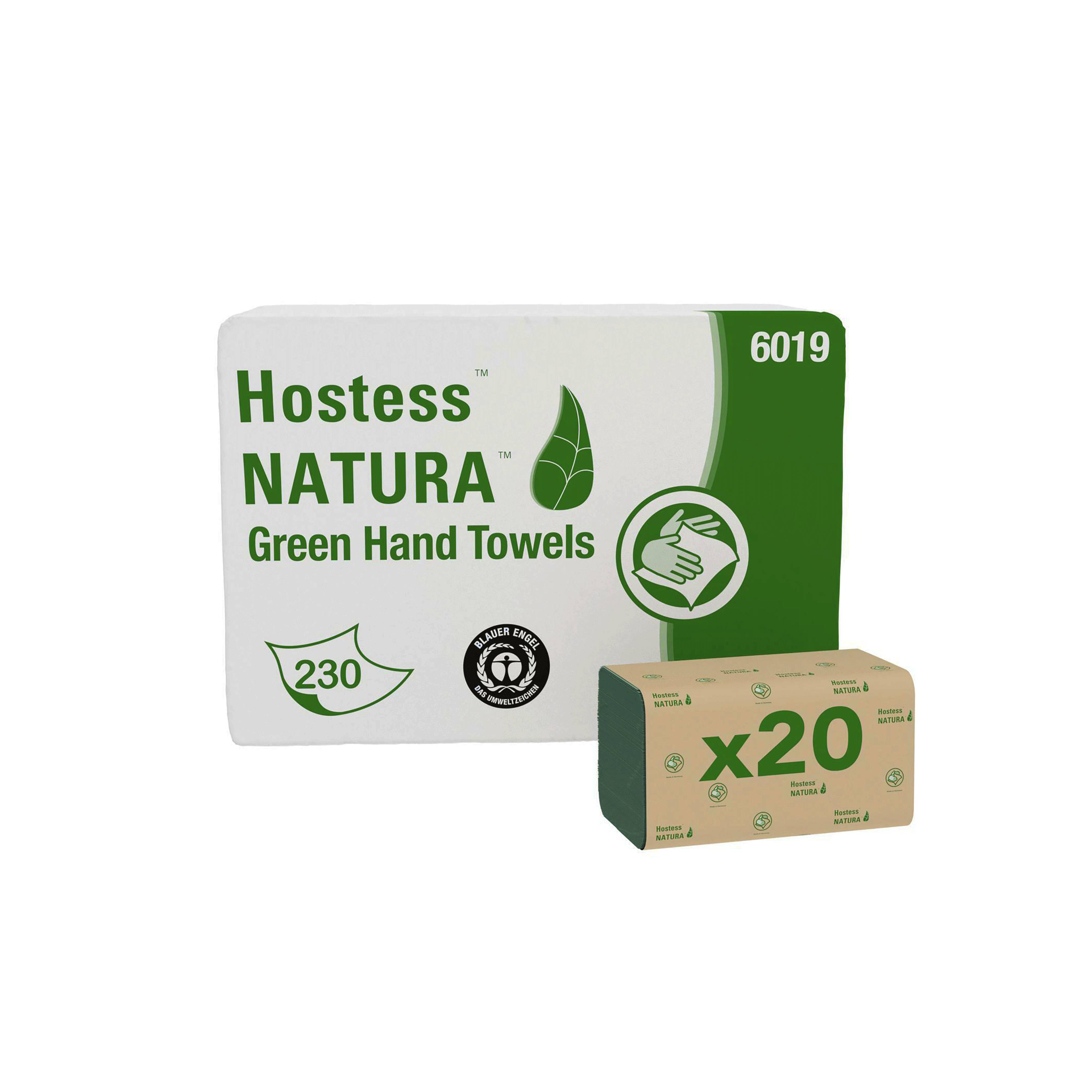 Kimberly Clark Professional Hostess Natura Falthandtuch grün - 23x25 cm