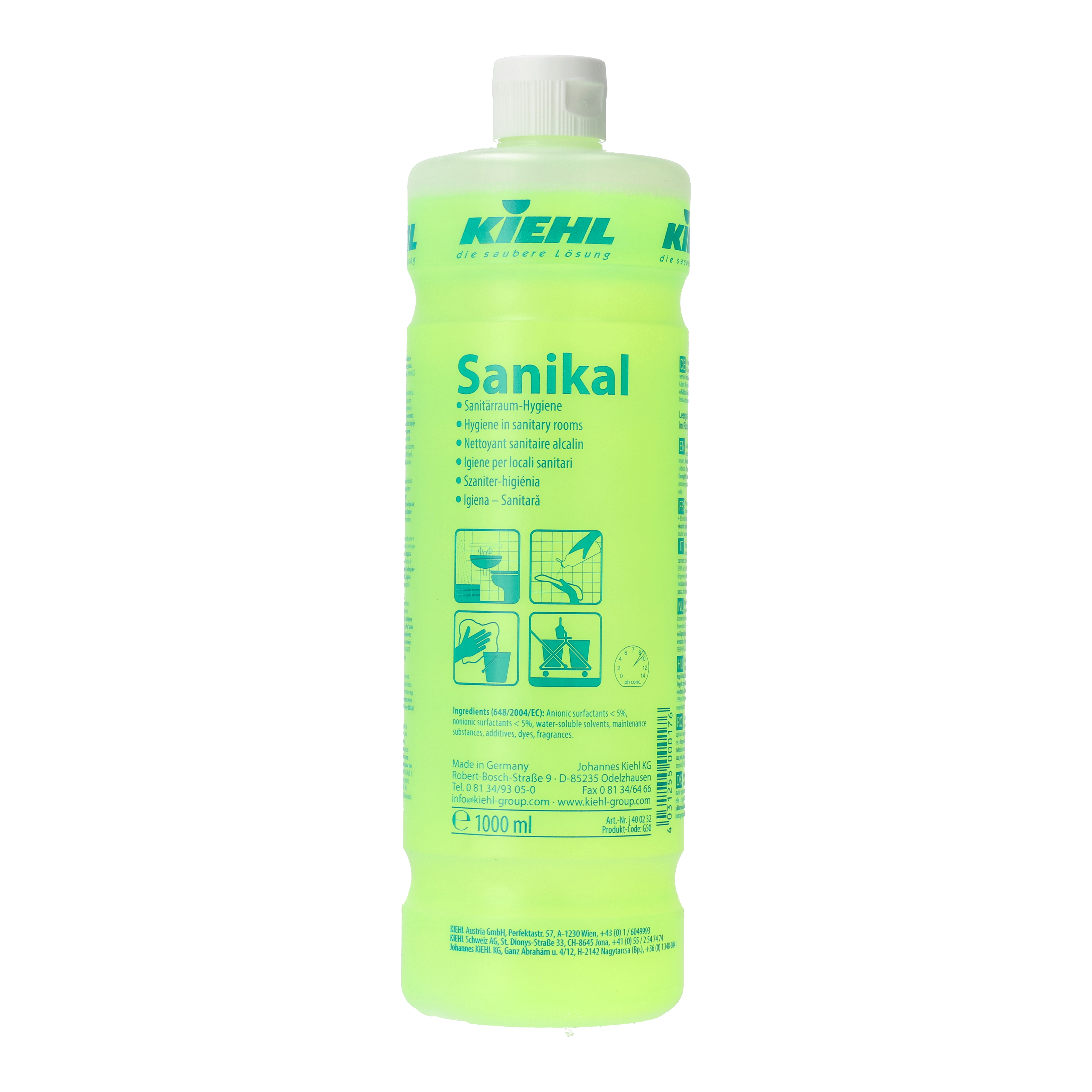 Ein Bild von Kiehl Sanikal Sanitärreiniger - 1 Liter