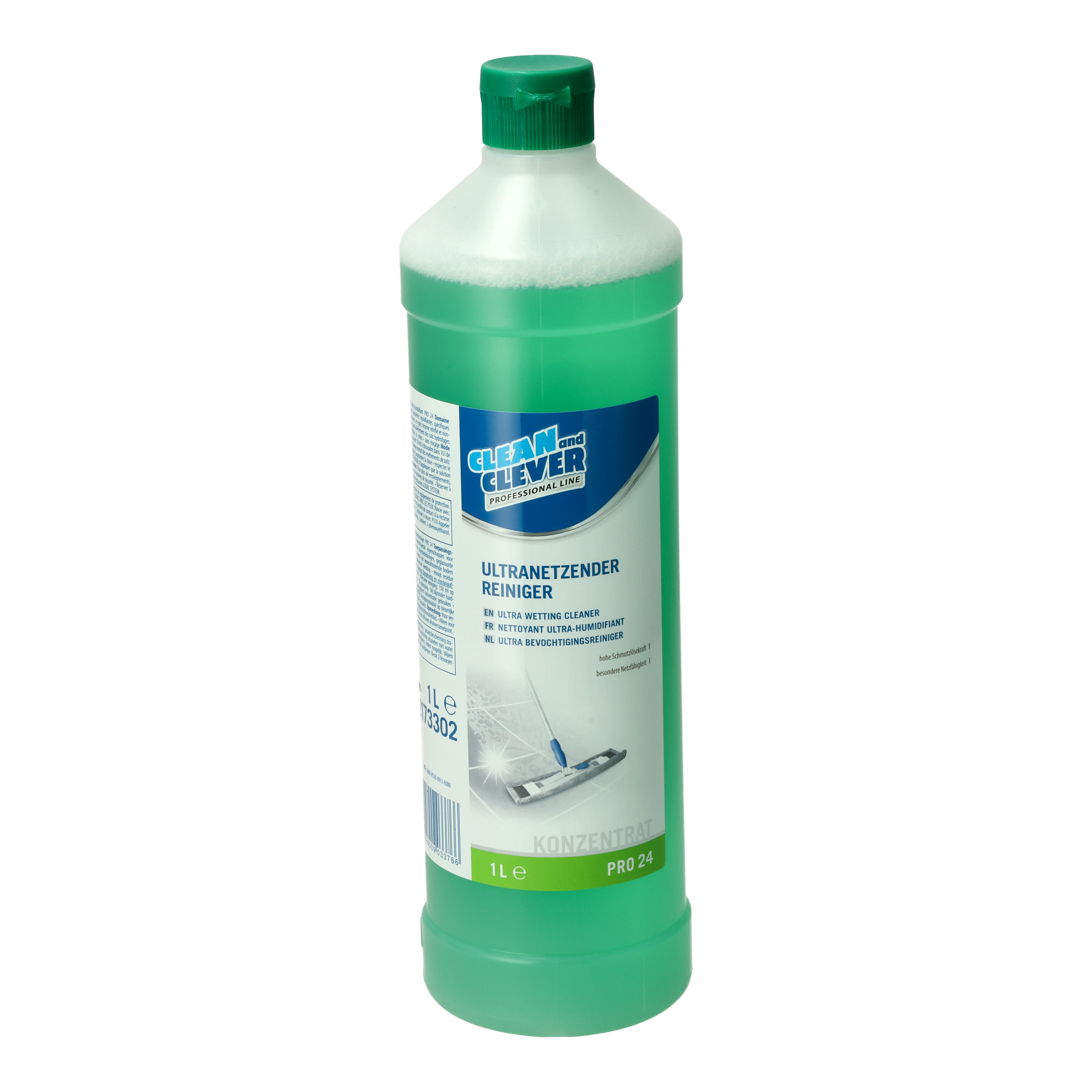 Ein Bild von CLEAN and CLEVER PROFESSIONAL Ultranetzender Reiniger PRO24 - 1 Liter