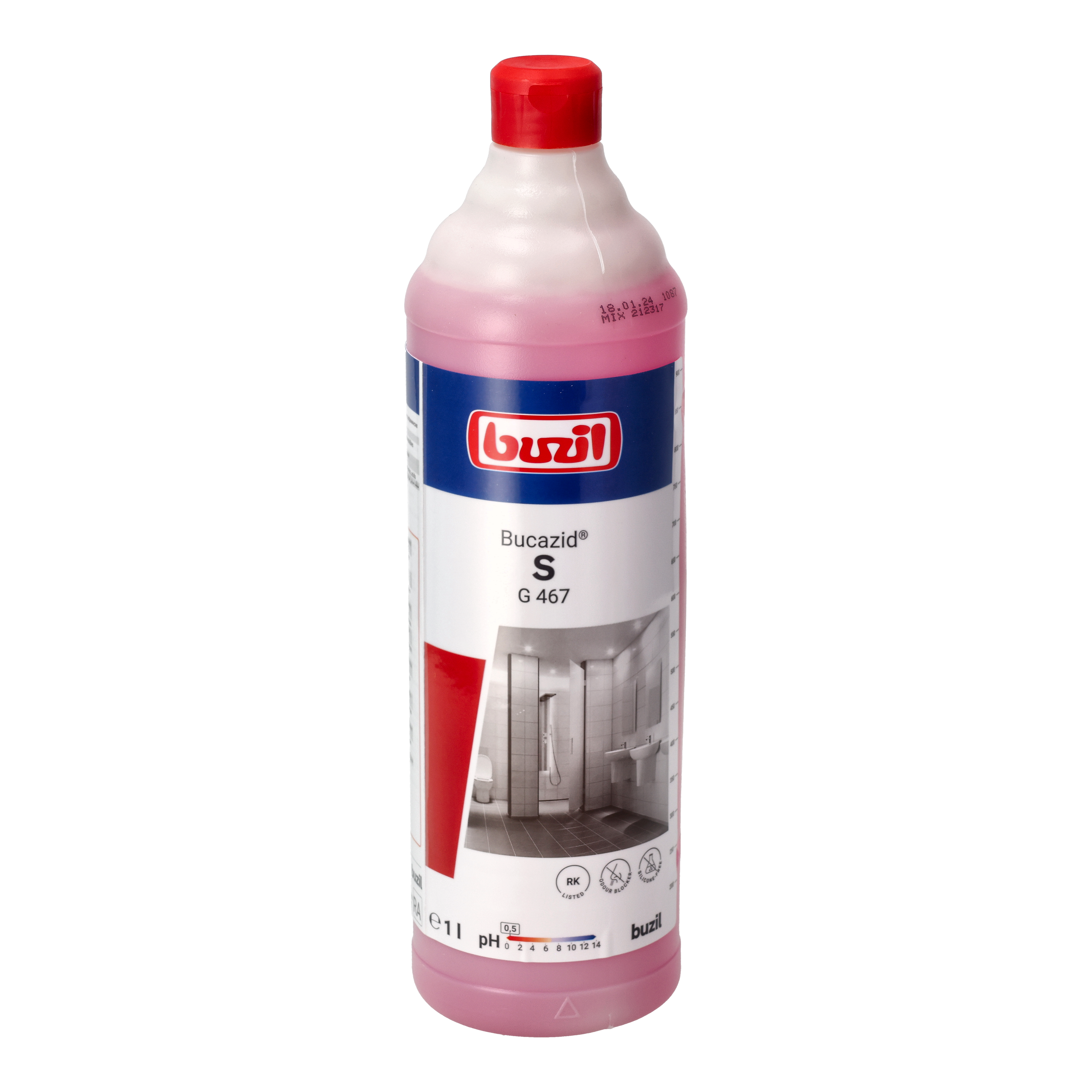 Ein Bild von Buzil G 467 BUCAZID S Sanitärreiniger - 1 Liter