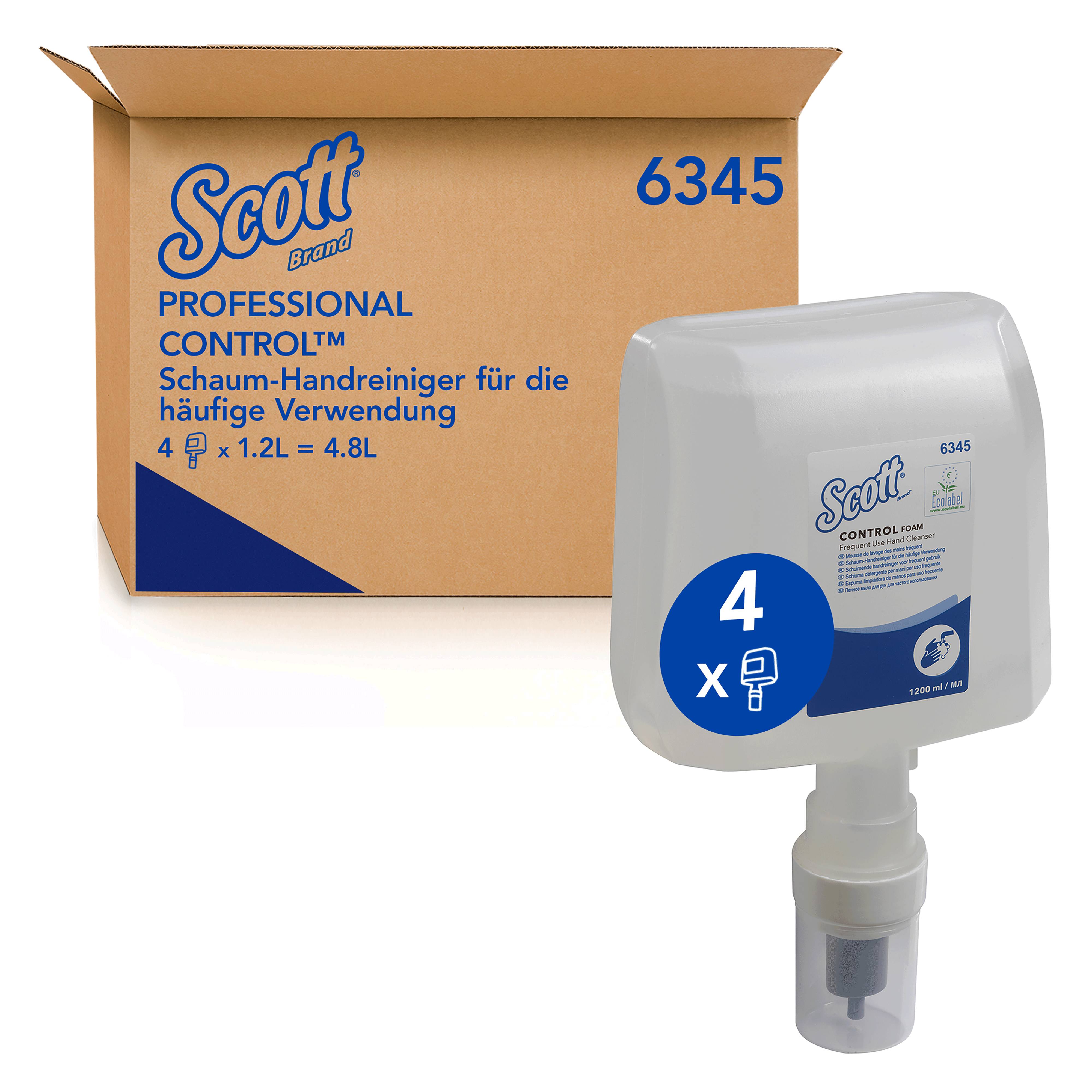 Ein Bild von Scott Control Schaum-Handreiniger - 4x1,2 Liter