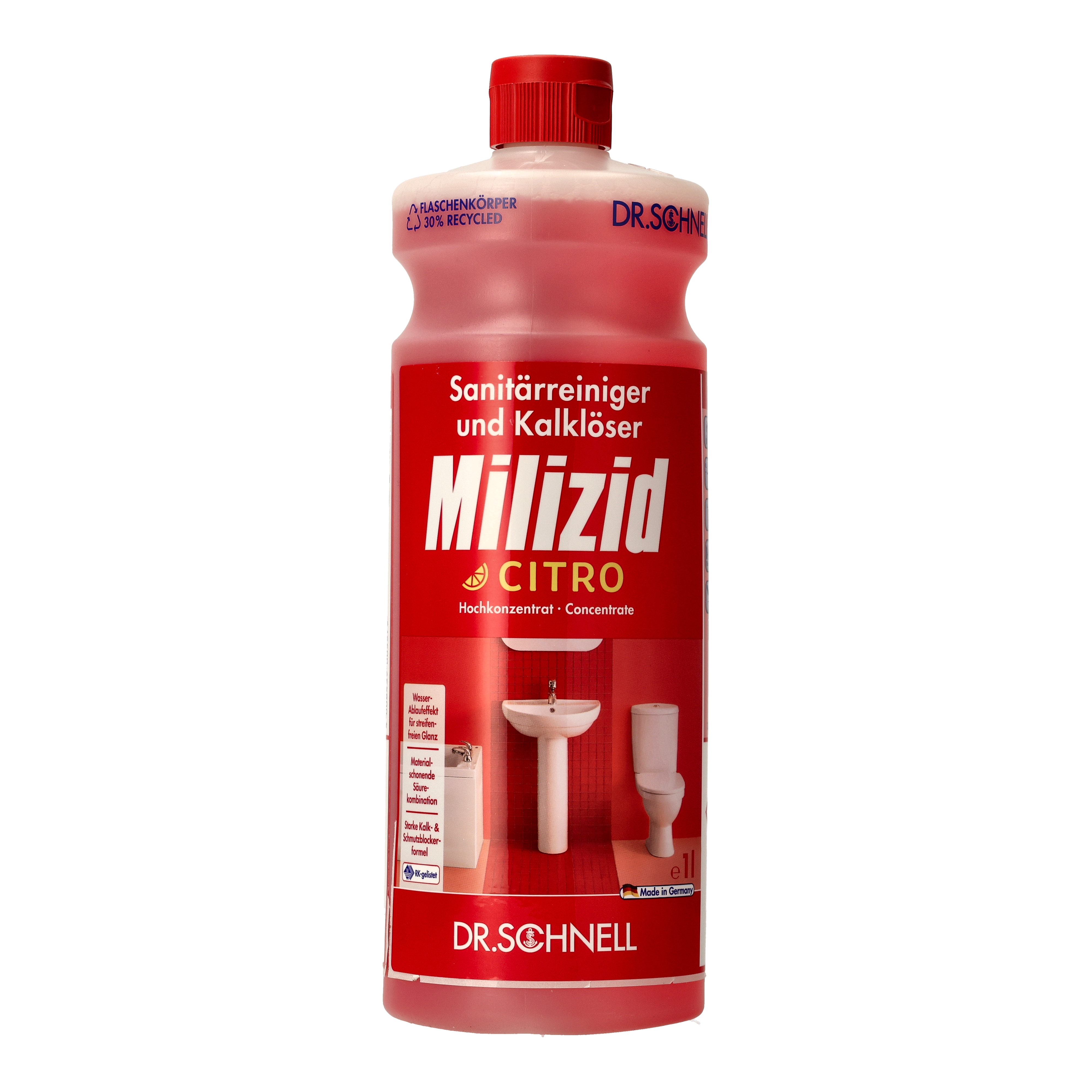 Dr. Schnell Milizid Citro Sanitärreiniger & Kalklöser - 1 Liter