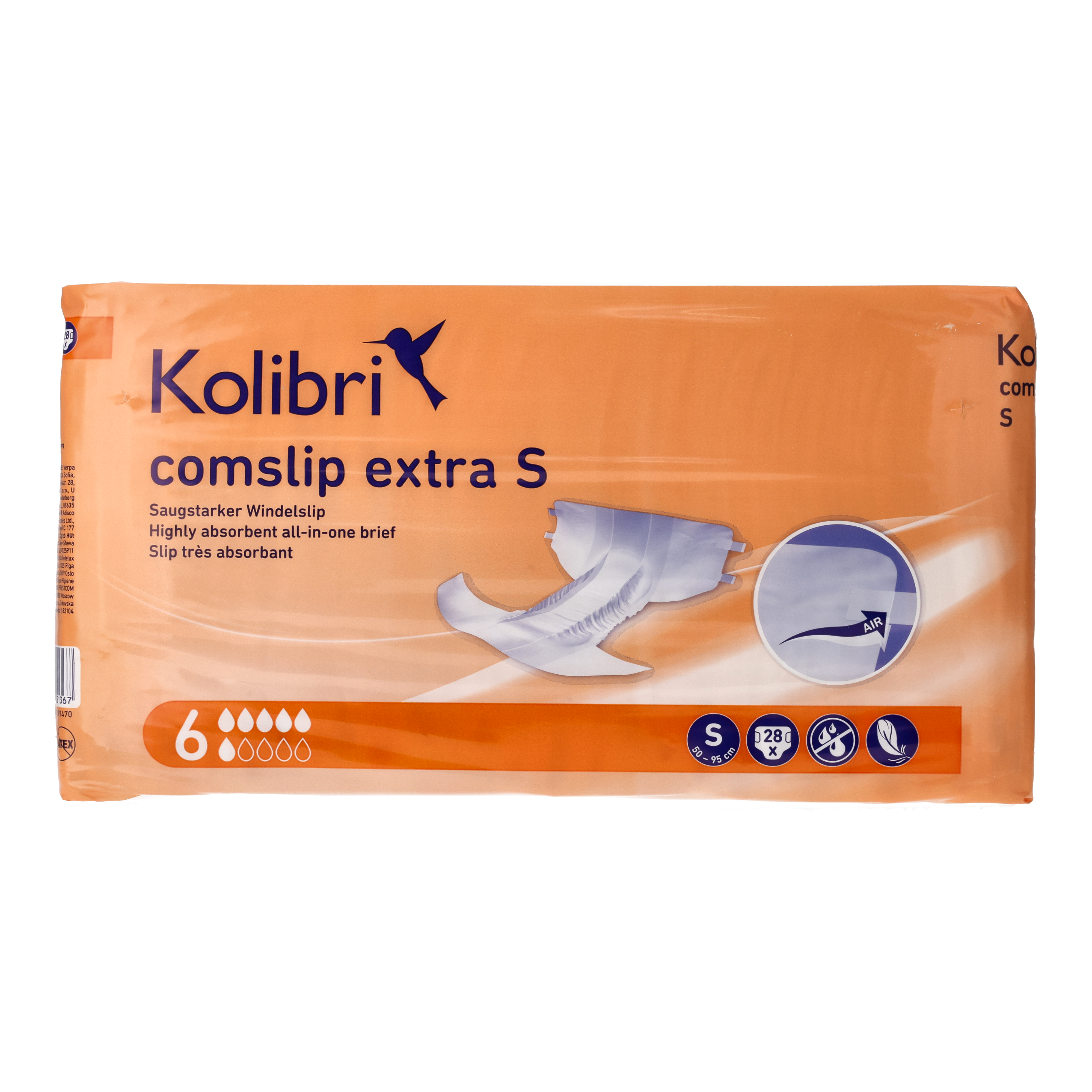 Ein Bild von Kolibri comslip SOFT Extra Windelslip - S