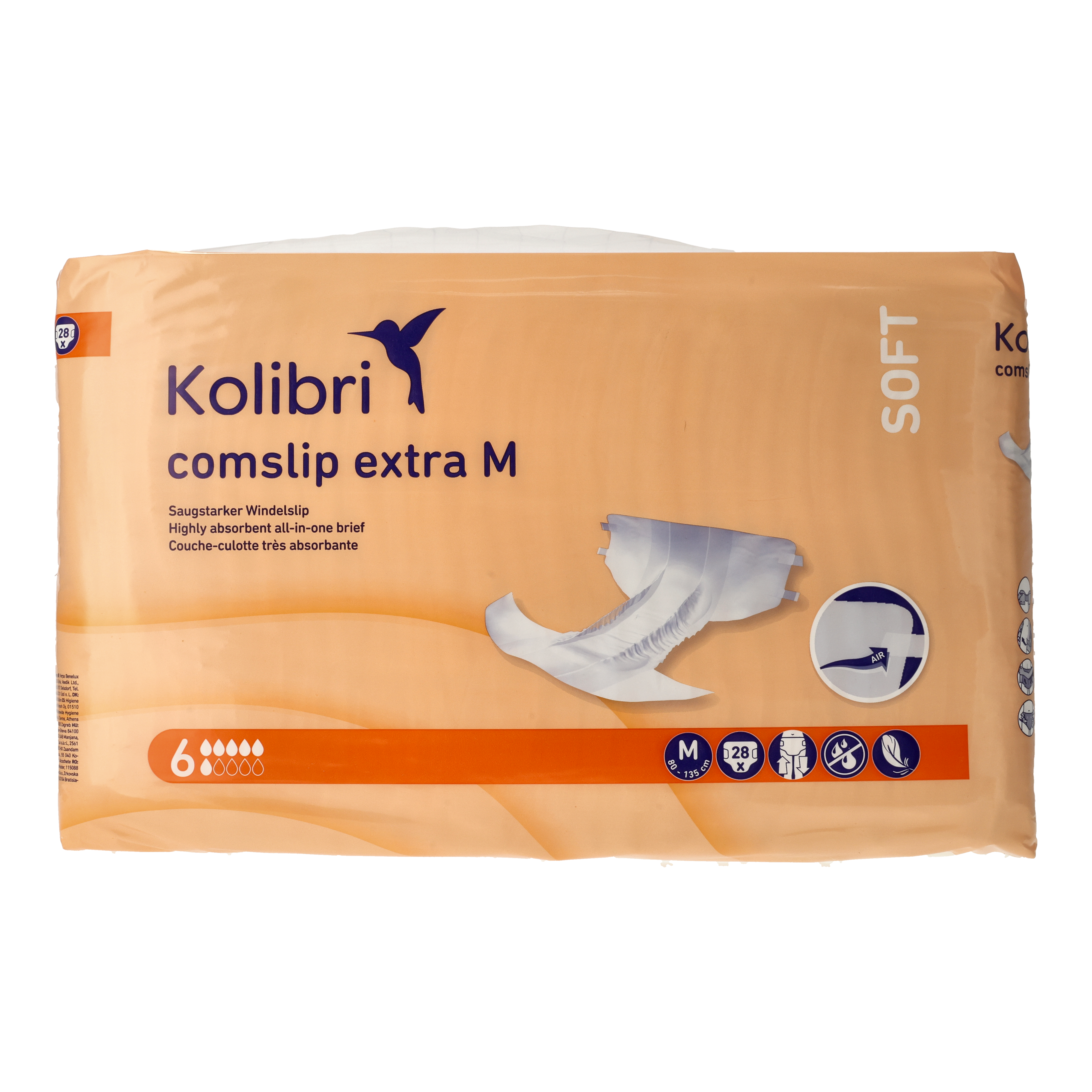 Ein Bild von Kolibri comslip SOFT Extra Windelslip - M