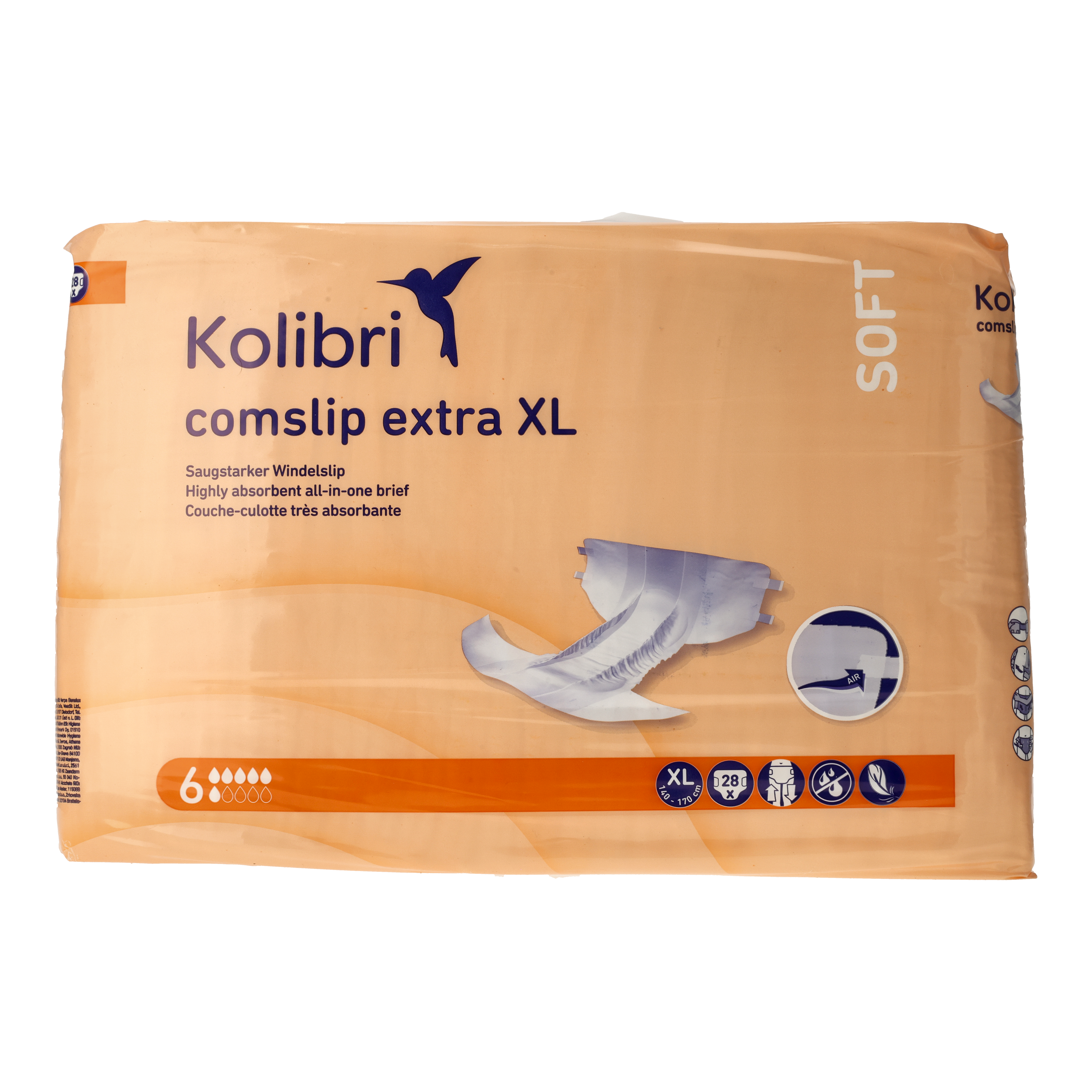 Ein Bild von Kolibri comslip SOFT Extra Windelslip - XL