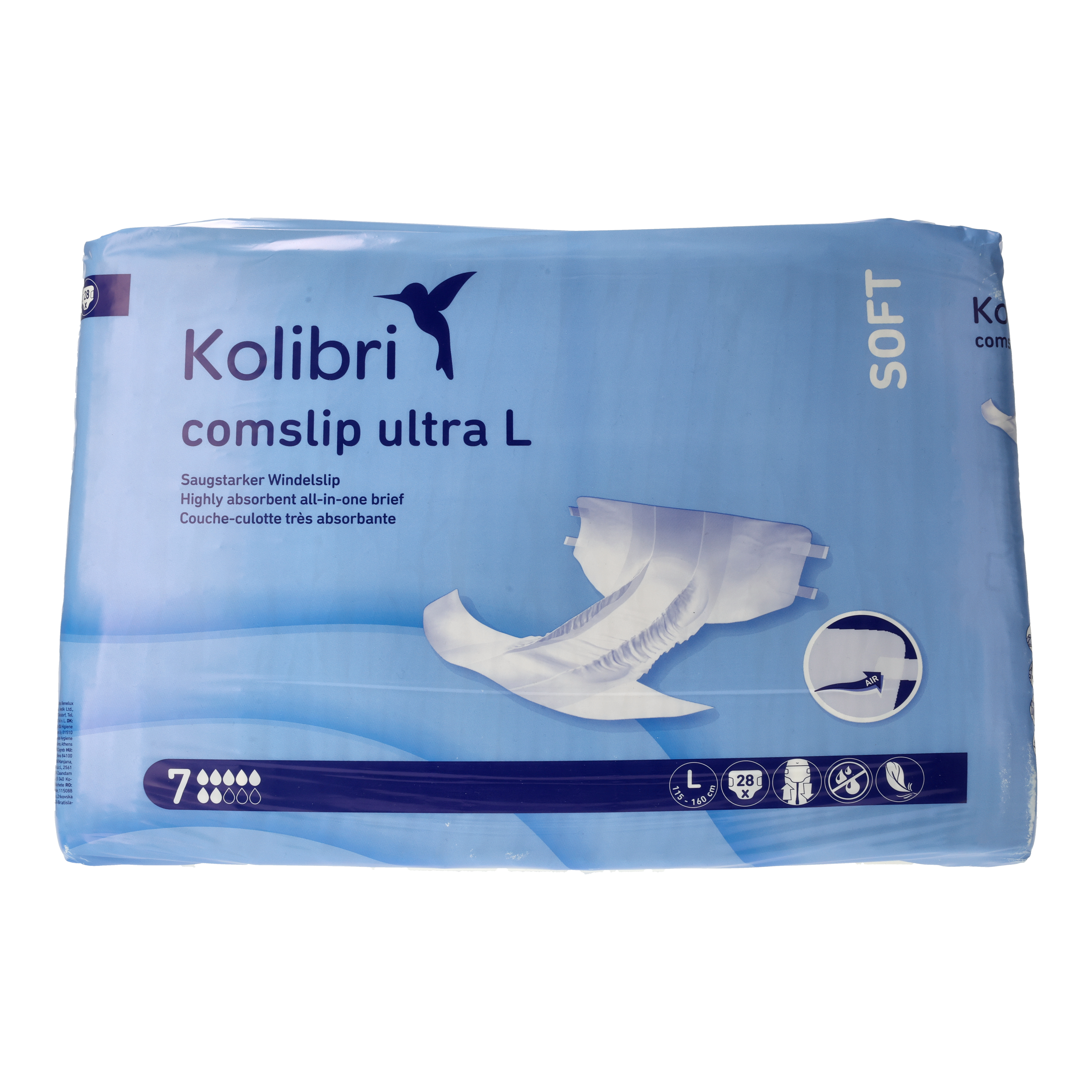 Ein Bild von Kolibri comslip SOFT ultra Windelslip - L