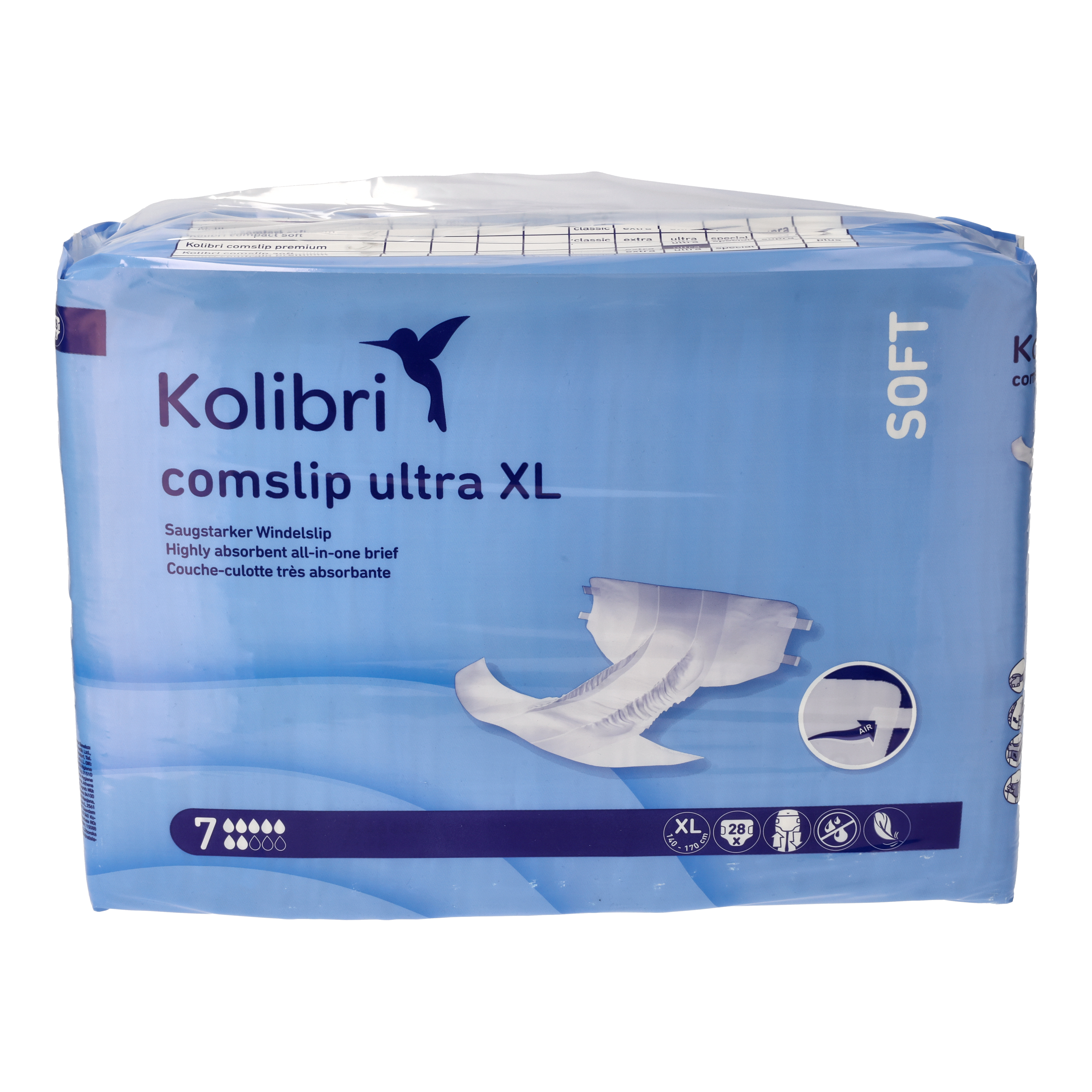 Ein Bild von Kolibri comslip SOFT ultra Windelslip - XL