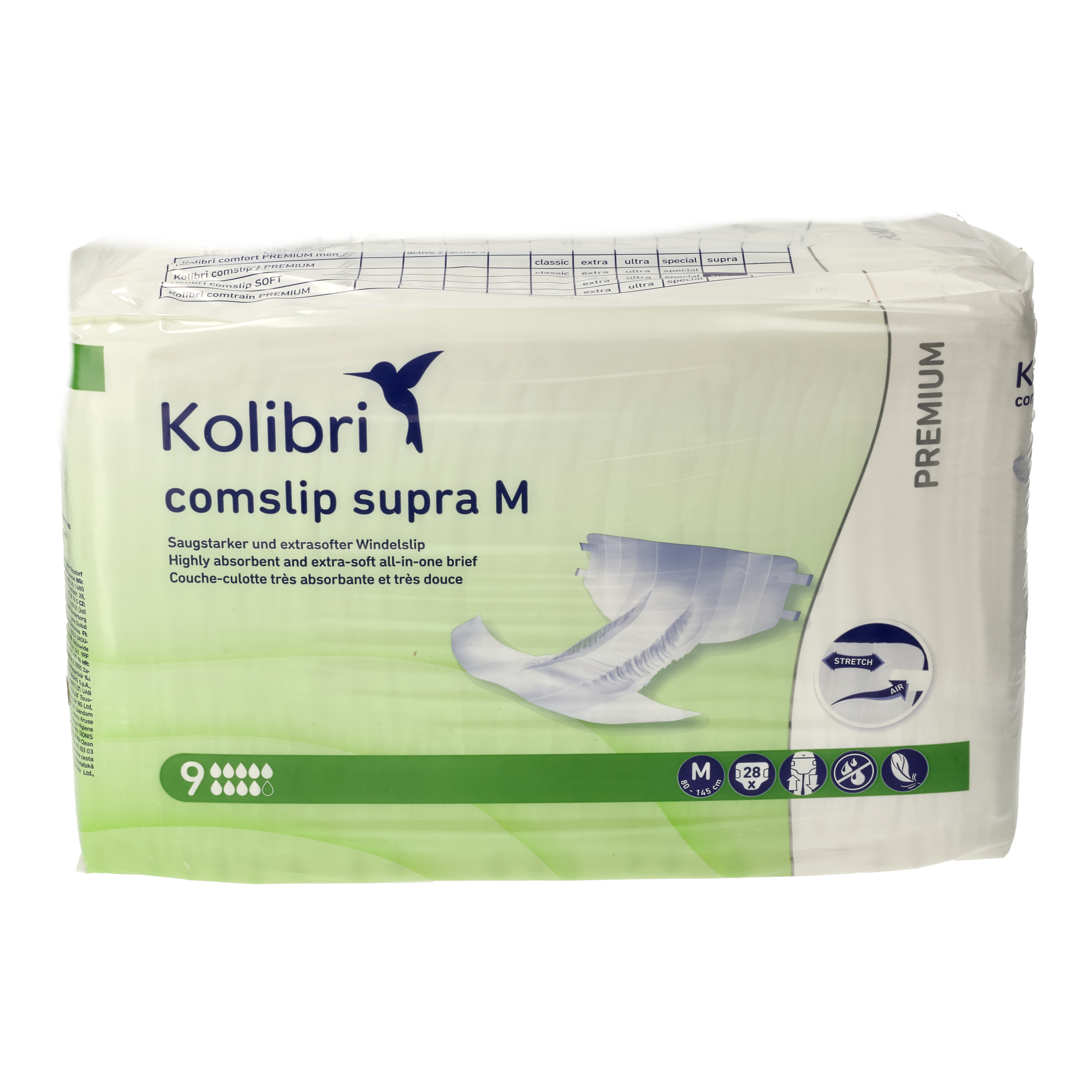 Ein Bild von Kolibri comslip PREMIUM supra Windelslip - M