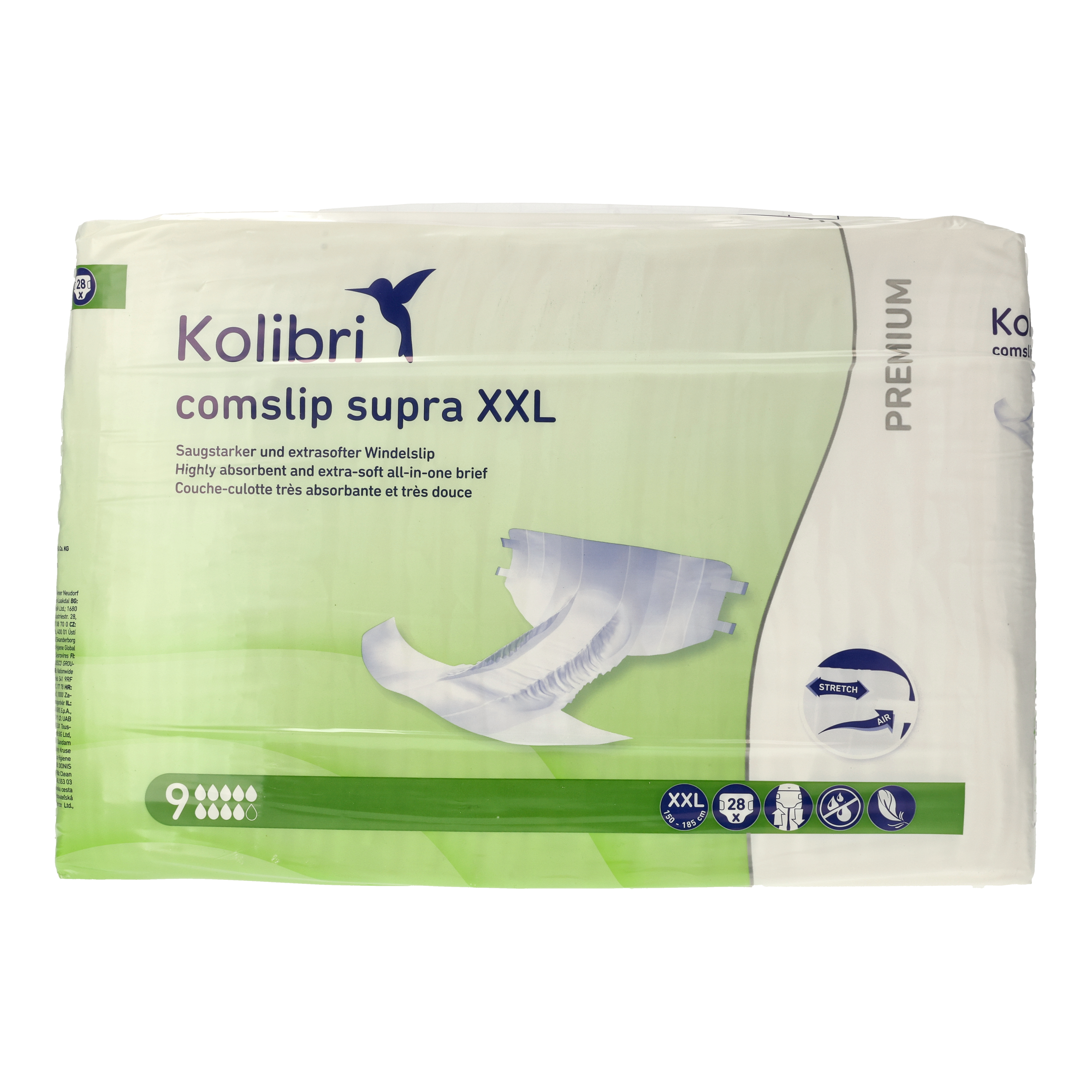 Ein Bild von Kolibri comslip PREMIUM supra Windelslip - XXL