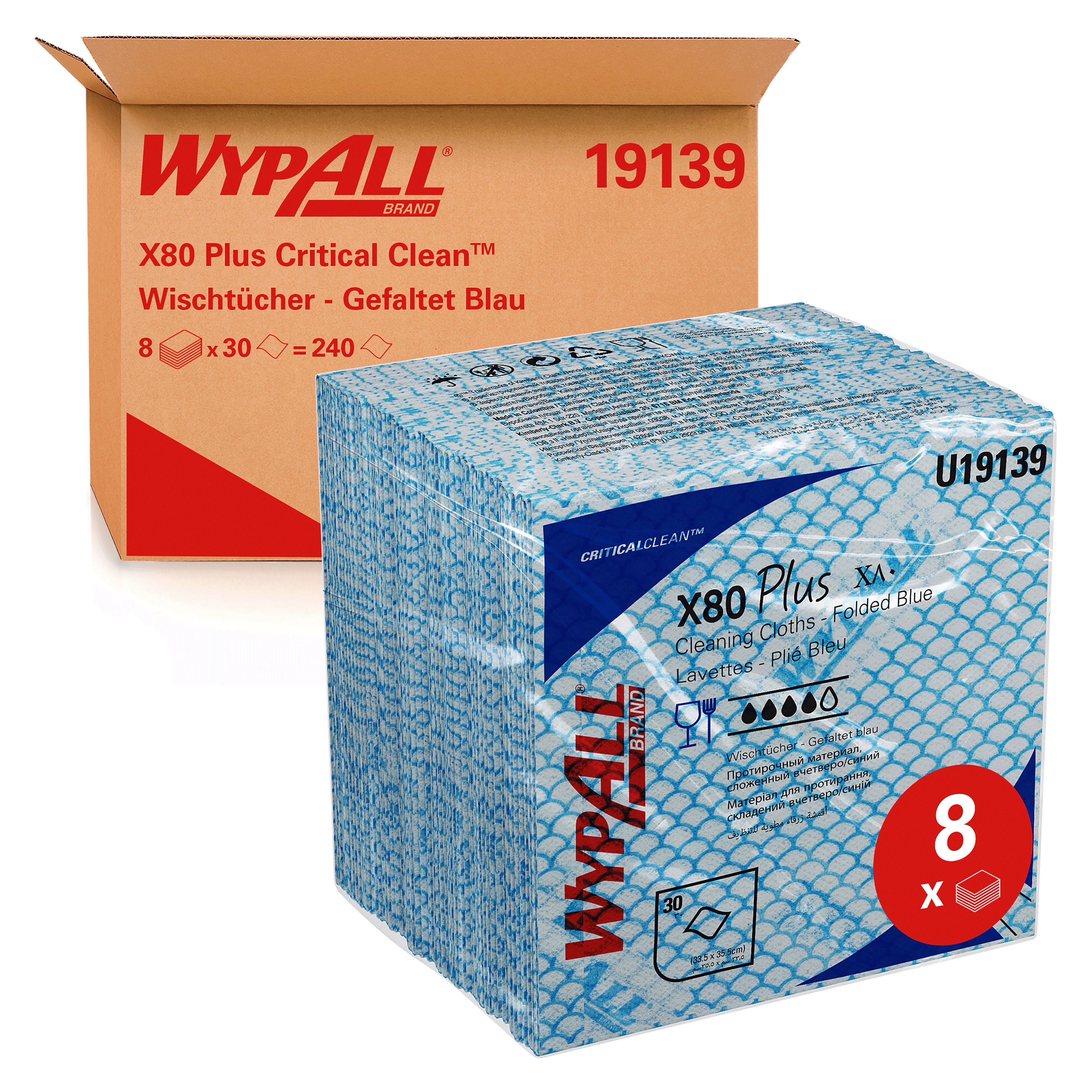 Wypall X80 Plus Wischtücher - blau